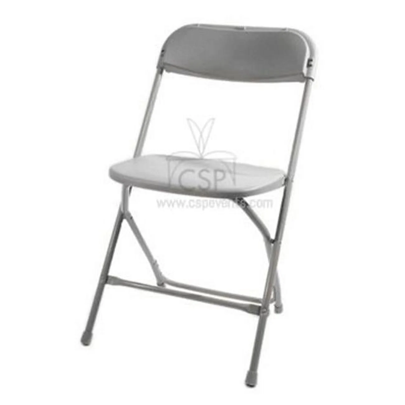 Commerical Seating Products Poly Grey Folding Chairs