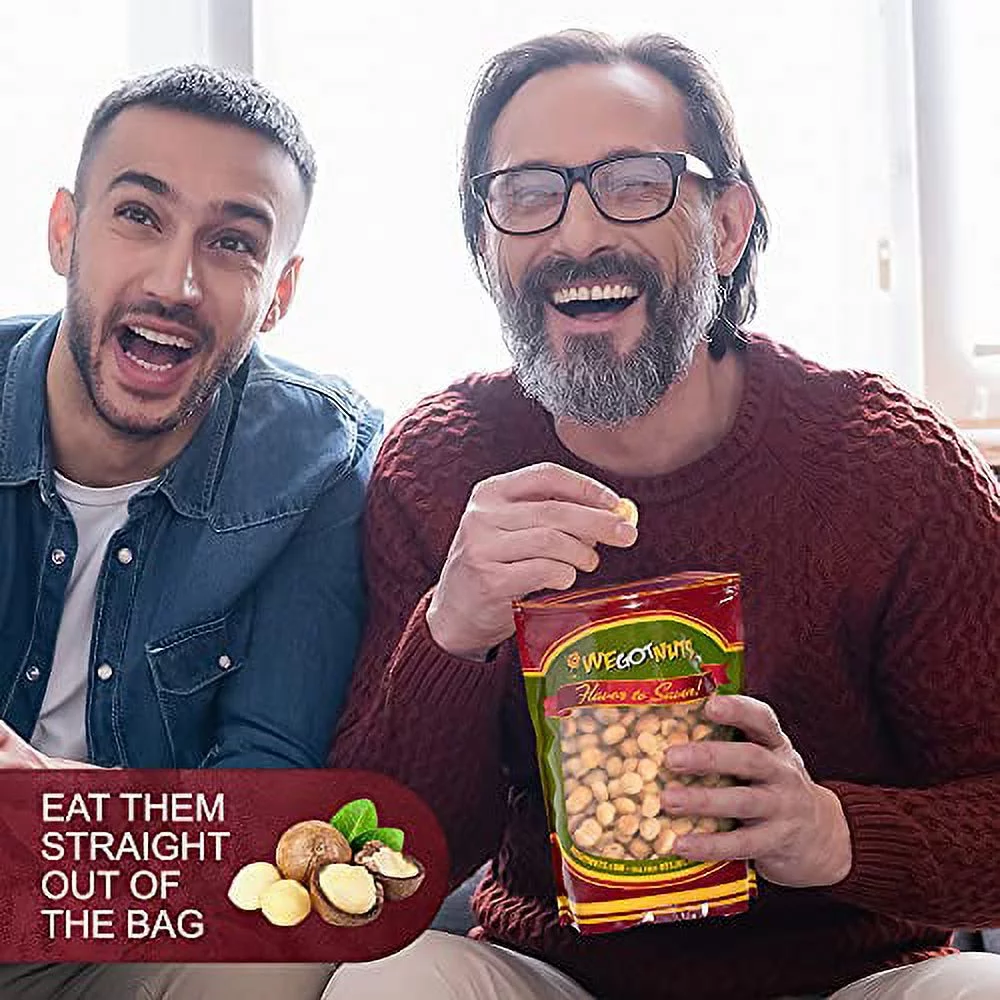 Macadamia, Raw, Unsalted, Halve and Pieces, Shelled, Bulk - We Got Nuts (4 LBS.)