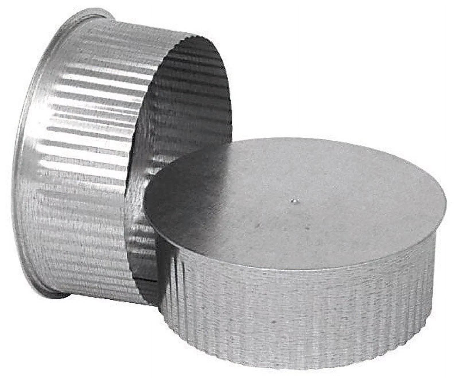 Imperial GV0733 HVAC Duct Pipe Tee Cap/Plug, No Crimp, 30 Gauge, 4 In. - Quantity 1