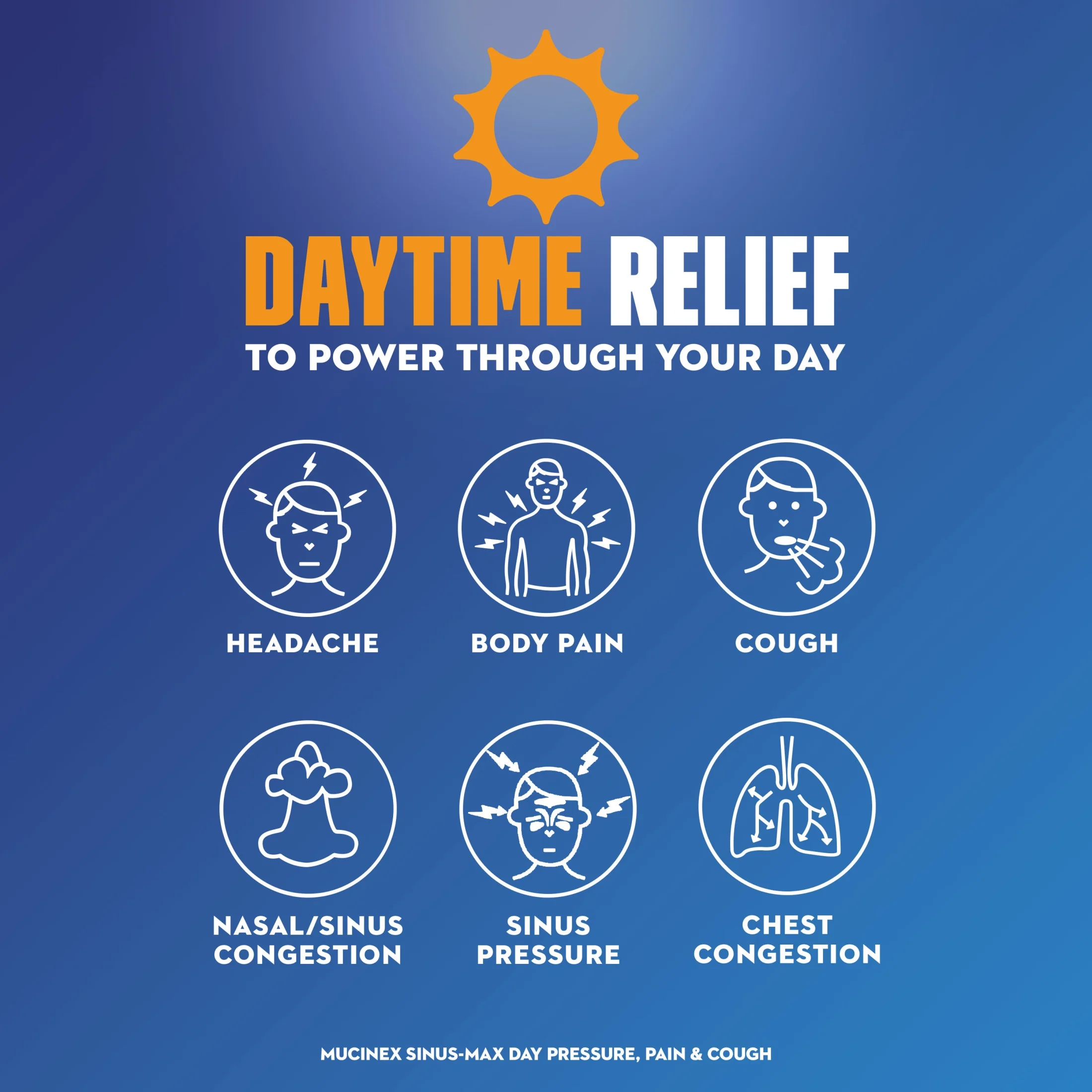 Mucinex Sinus-Max Day Pressure, Pain & Cough & Nightshift Sinus Medicine, OTC Symptom Relief, 20 Caplets