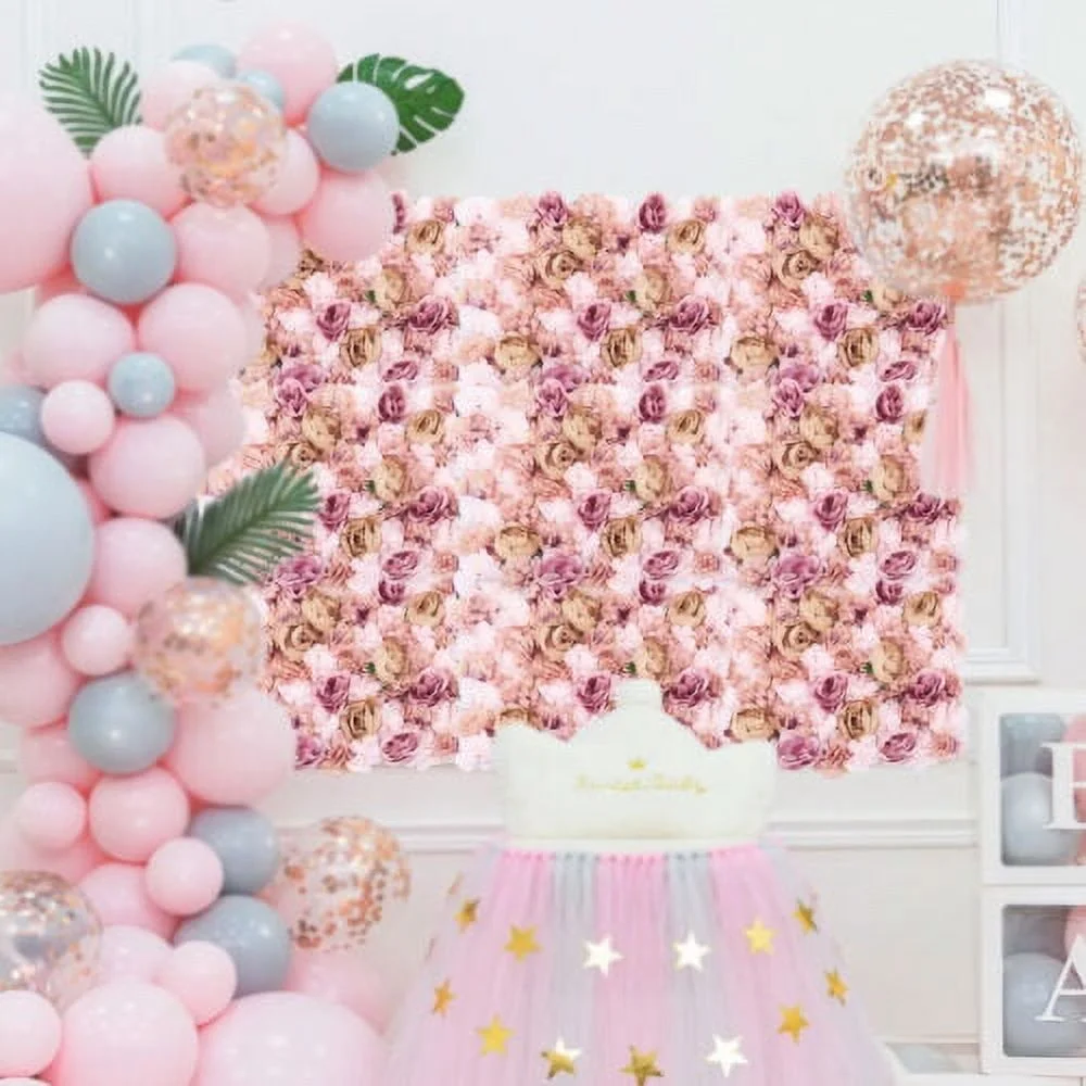 Flower Wall Panel 40*60cm Artificial Silk Flower for Wedding & Party Backdrop