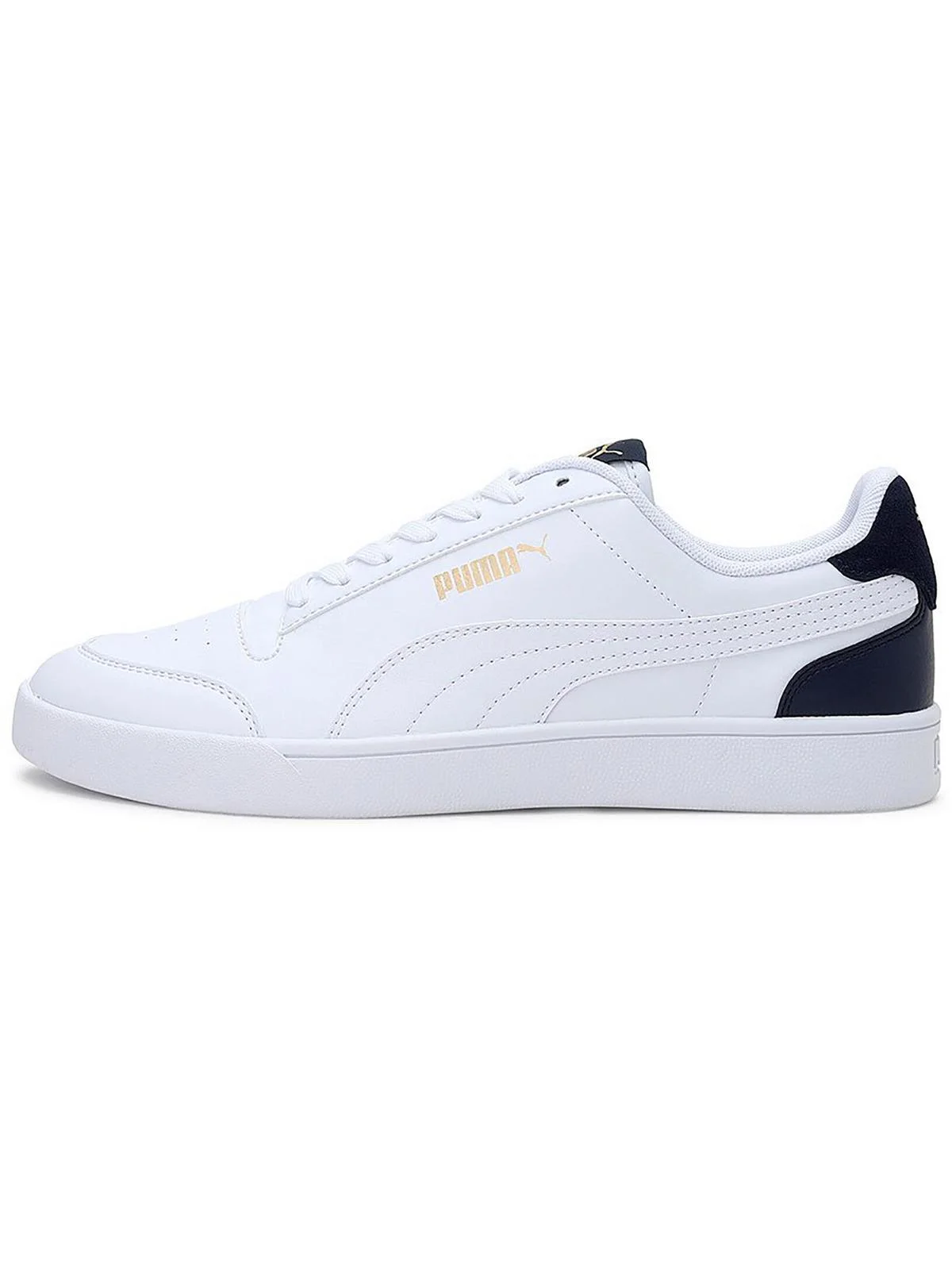 Puma Mens Shuffle Faux Leather Lifestyle Casual And Fashion Sneakers
