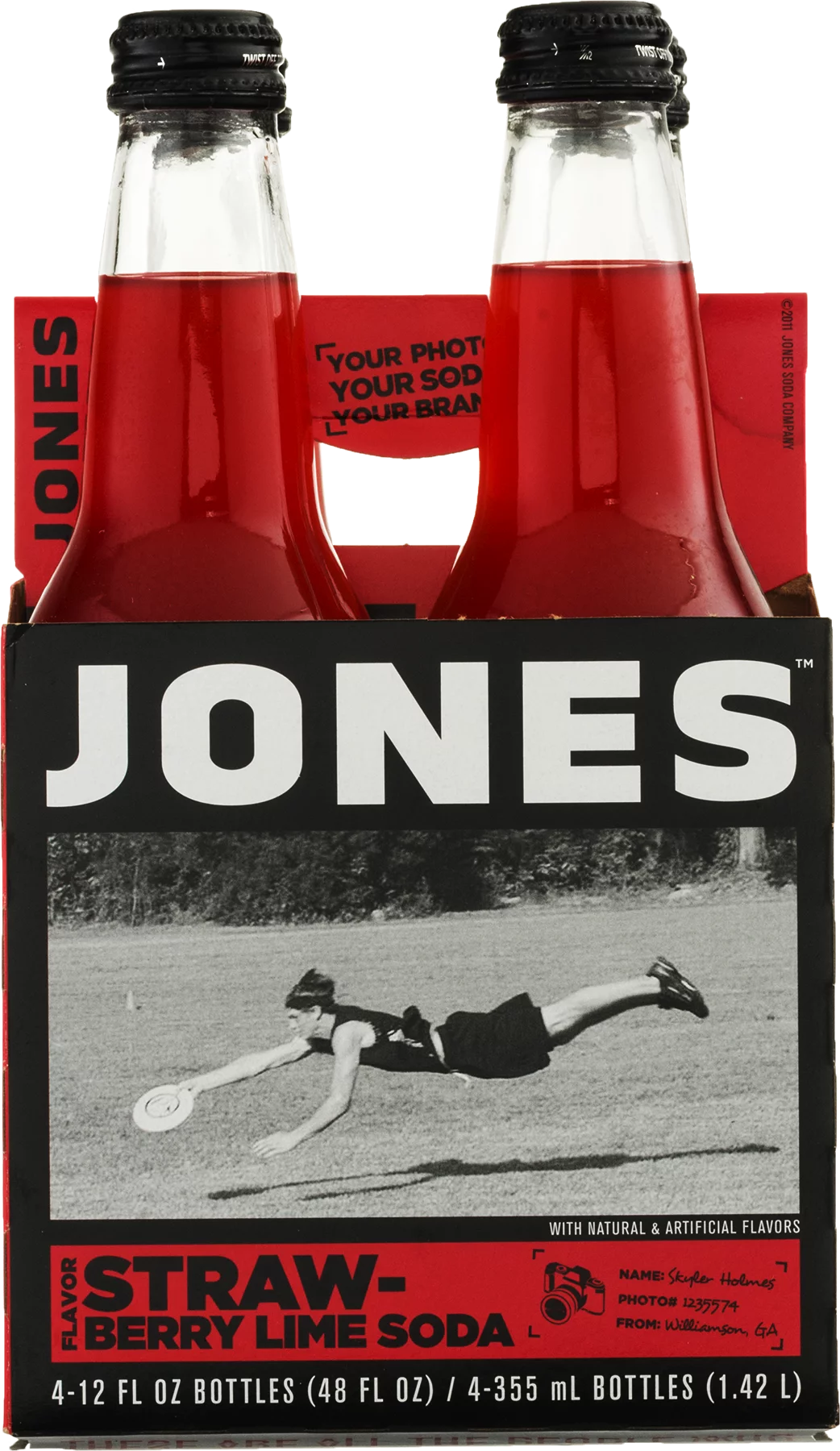 Jones Strawberry Lime Soda, 12 Fl. Oz.