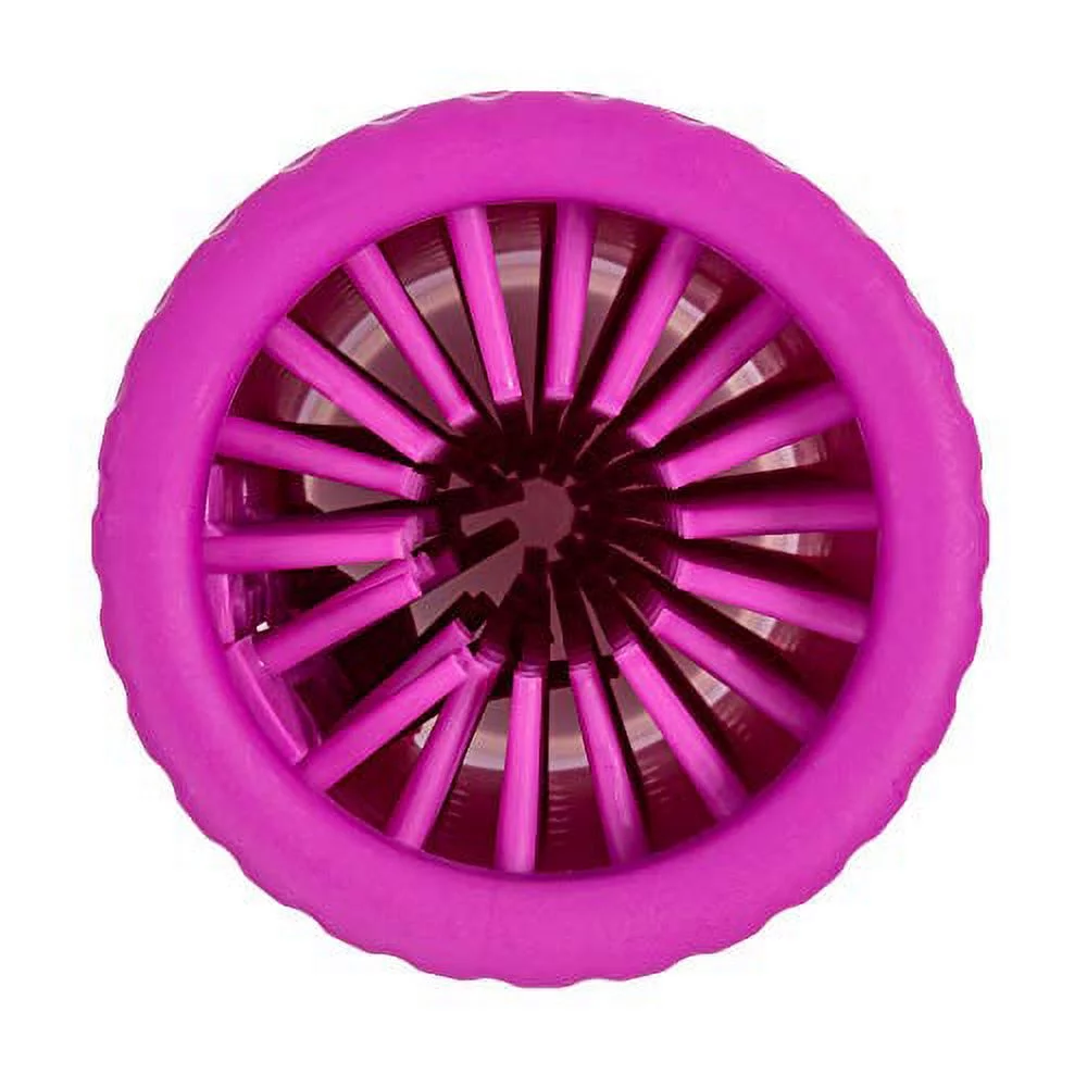 Dexas MudBuster Portable Dog Paw Washer/Paw Cleaner, Medium, Fuchsia