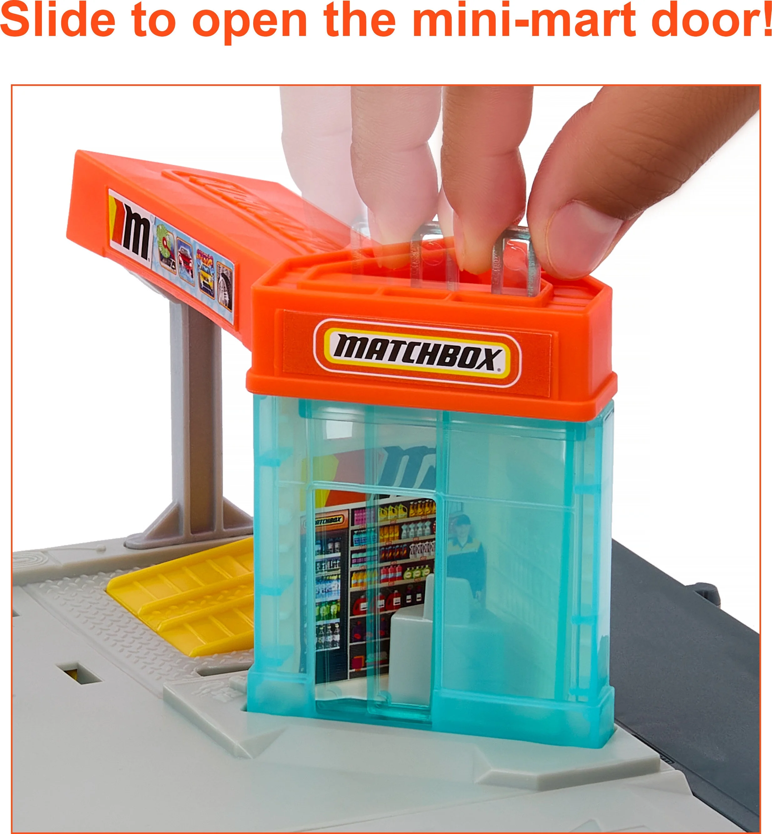 Matchbox Cars Playsets, Super Clean Carwash with 1 Matchbox Car