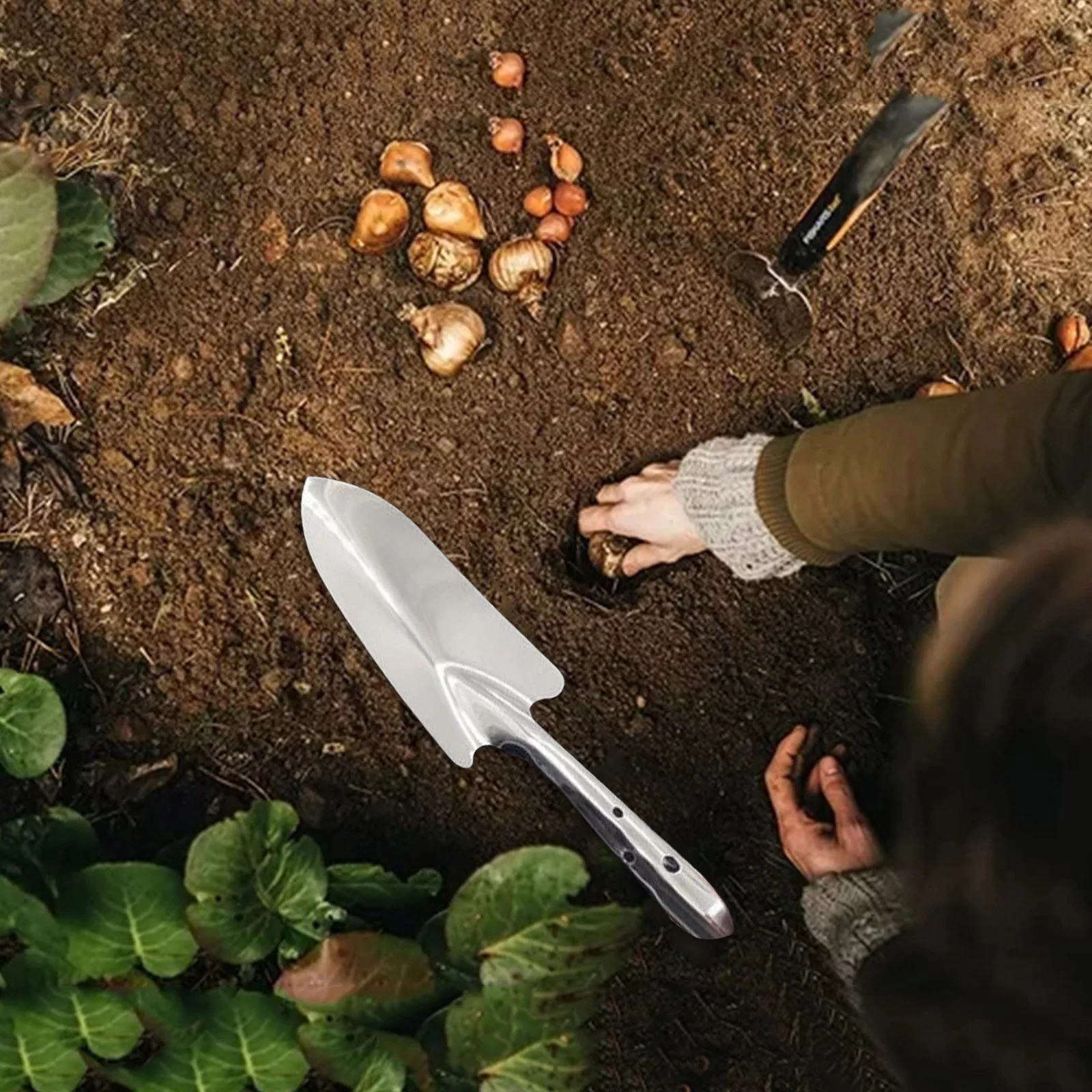 Stainless Steel Gardening Potting Soils Scoop Hand Soils