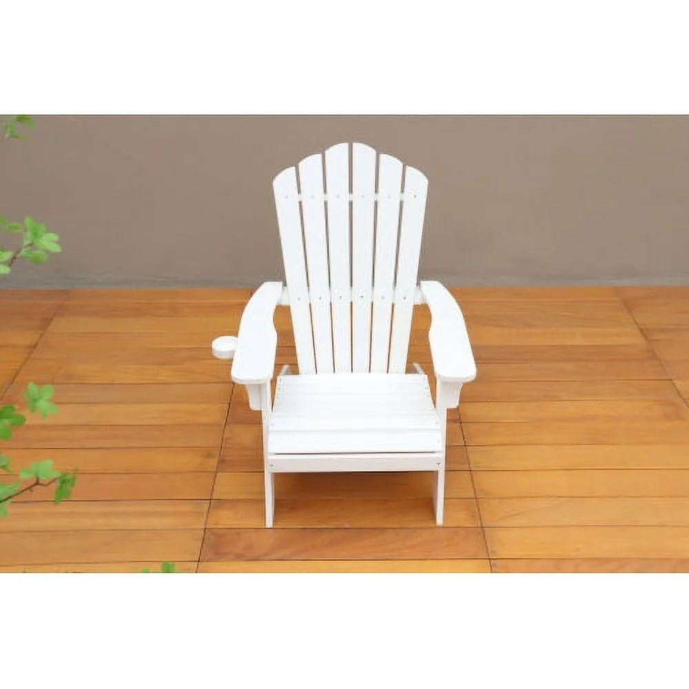 Polystyrene Adirondack Chair - White
