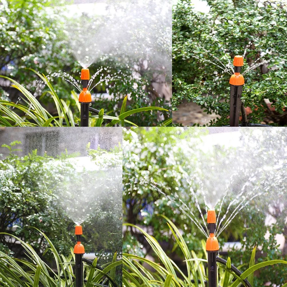 Drip Emitters, Adjustable 360 Degree Water Flow Drippers, Garden Irrigation Drippers for 4/7mm Watering System