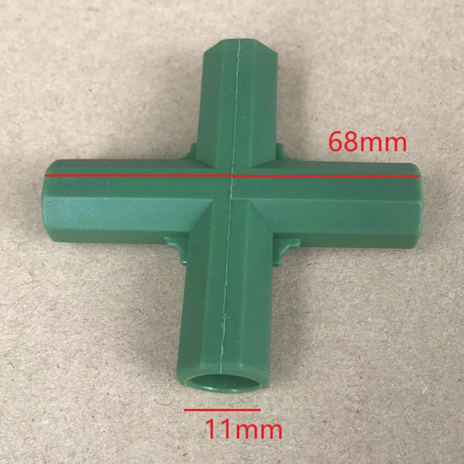 20Pcs Green 11mm Greenhouse Joints Building Fittings Gardening Awning Joints