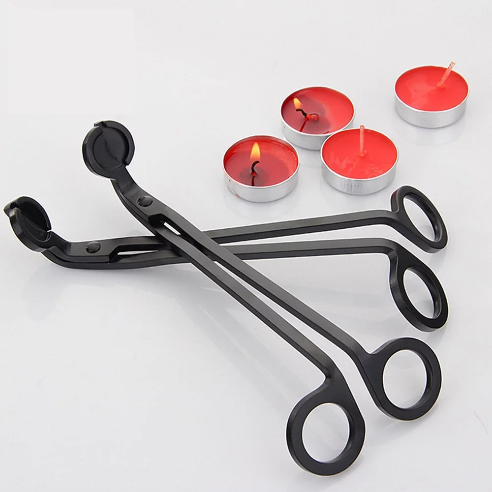 Candle Wick Oil Lamp Stainless Steel Scissors Trimmer Cutter Snuffers Tools