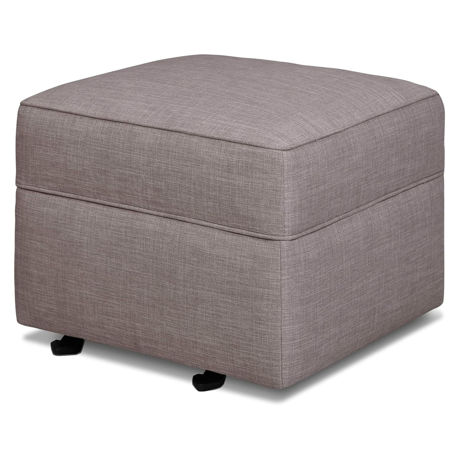 Dina Willa/Alden Gliding Ottoman in Light Grey Weave