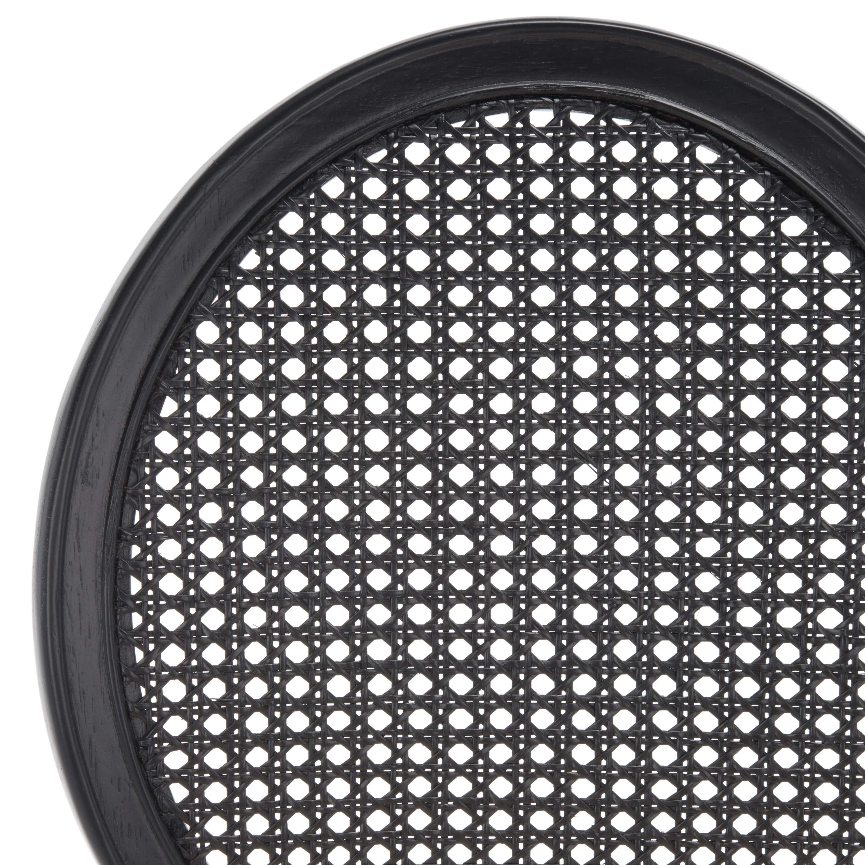 SAFAVIEH Couture Karlee Classic Linen Solid Dining Side Chair, Black/Beige (Set of 2)