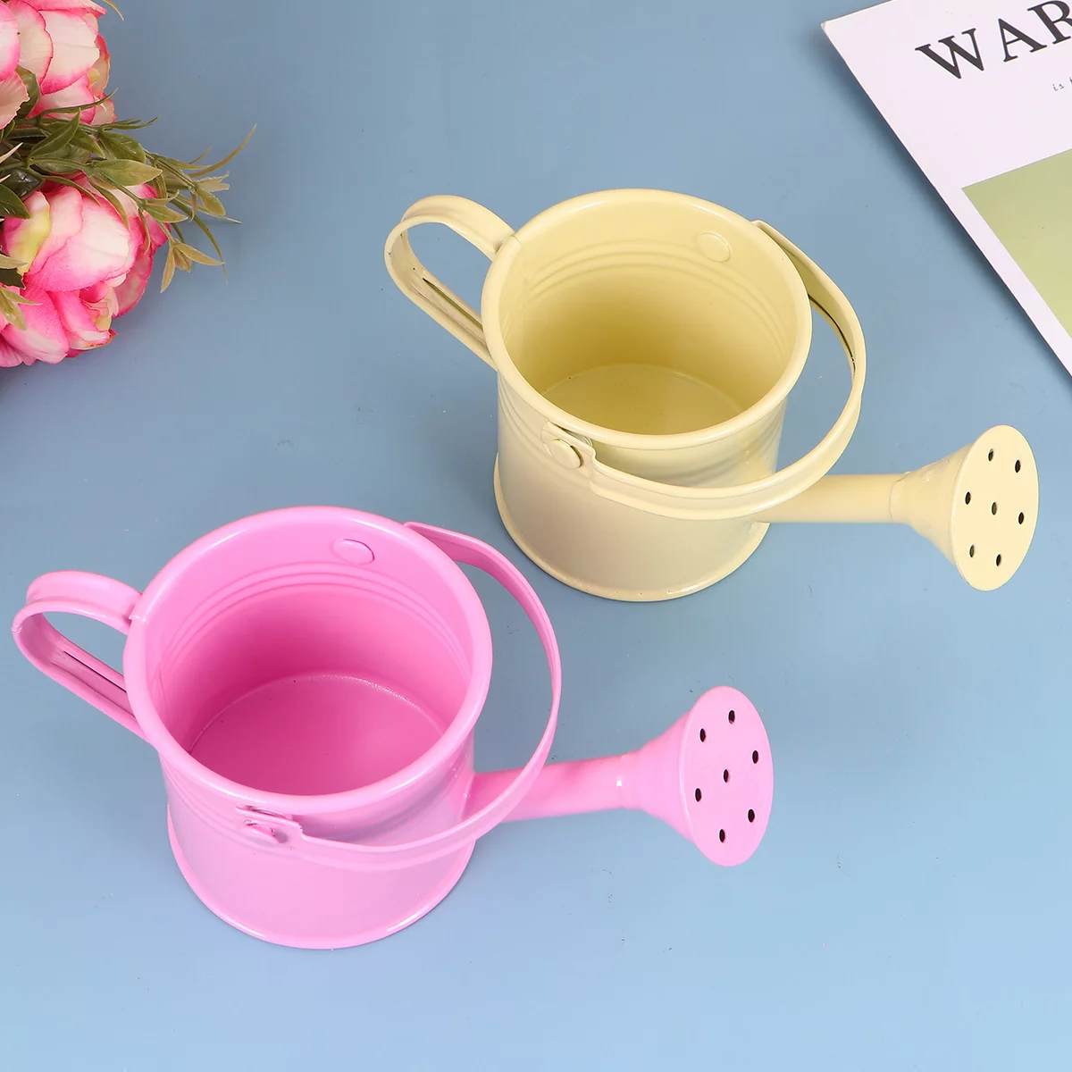 Nuolux Watering Can Water Flower Pot Plant Bucket Plants Kettle Miniature Mini Tiny Home Pots Long Waterer Gardens Steel