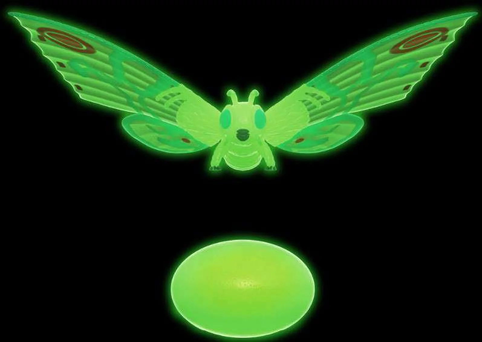 Mothra Godzilla Glow in the Dark Super7 Reaction Action Figure