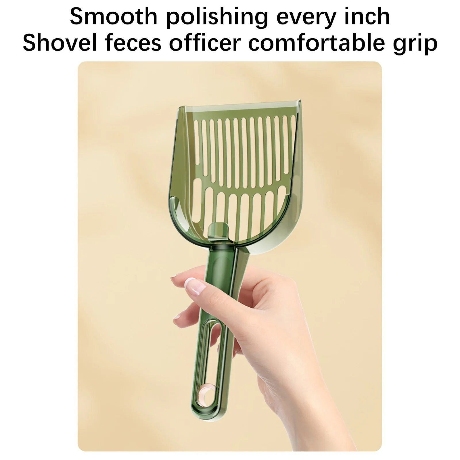 Large Screen Tofu Cats Litter Shovel Crawling Pet Hamster Cats Excrement Shovel Tool