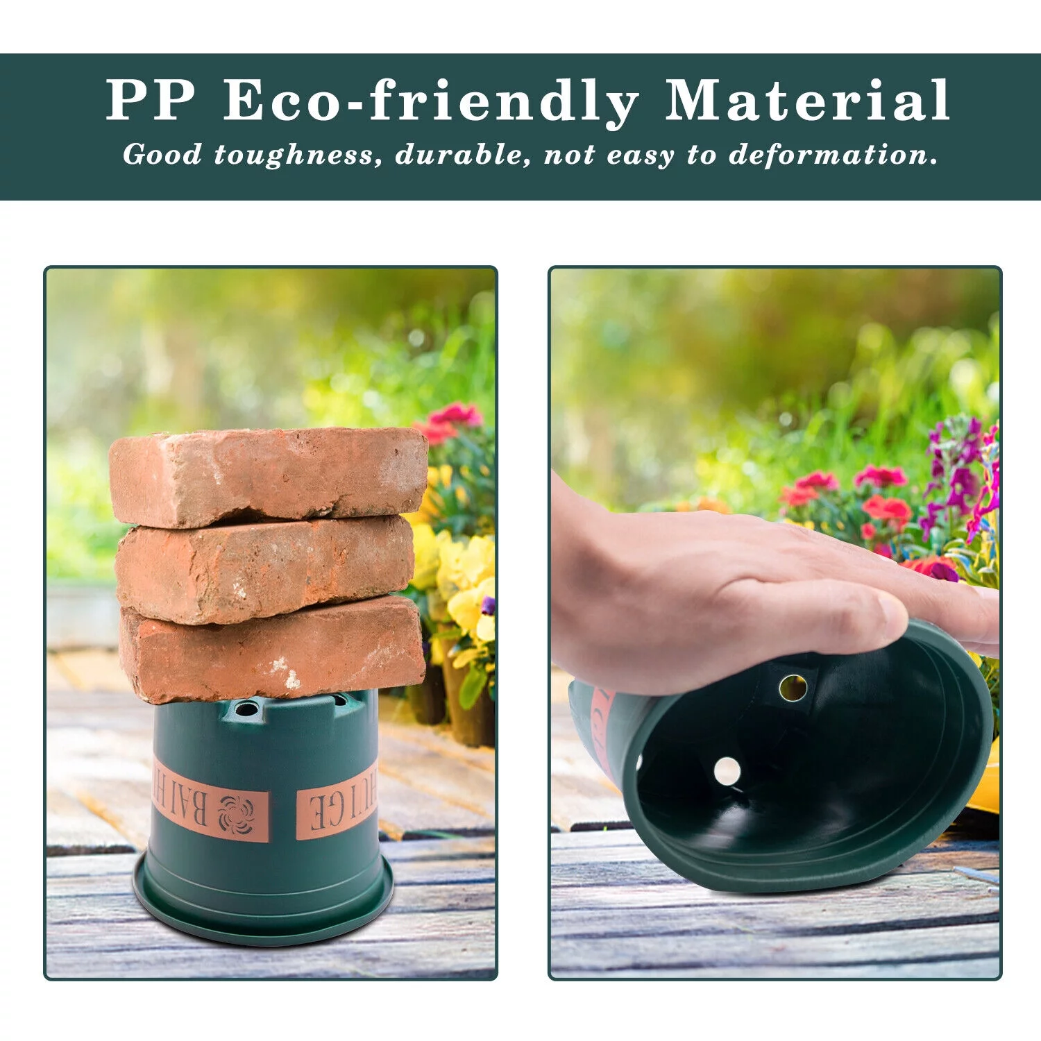 Gallon Plant Grow Bags Thickened Nonwoven Fabric Pots Nursery Container Soil Bag