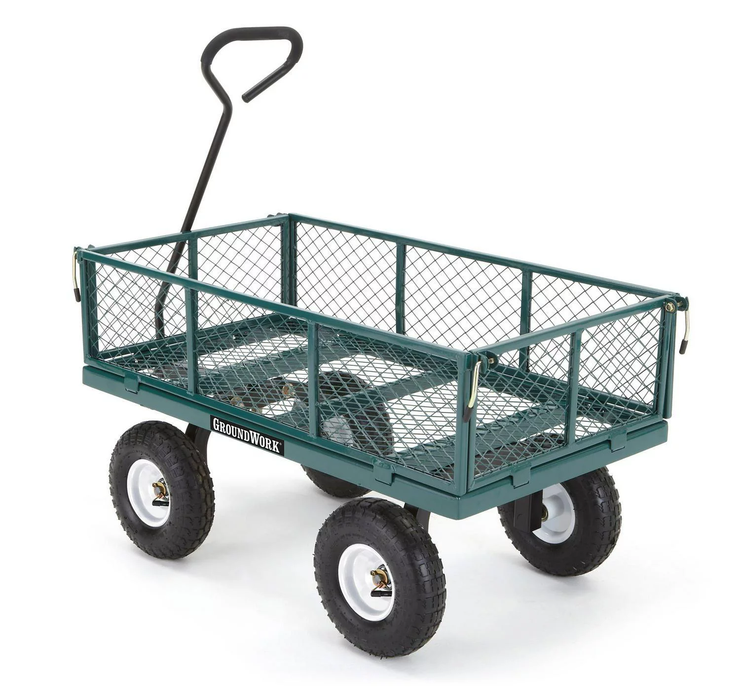 GroundWork 800 lb. Capacity Steel Garden Cart