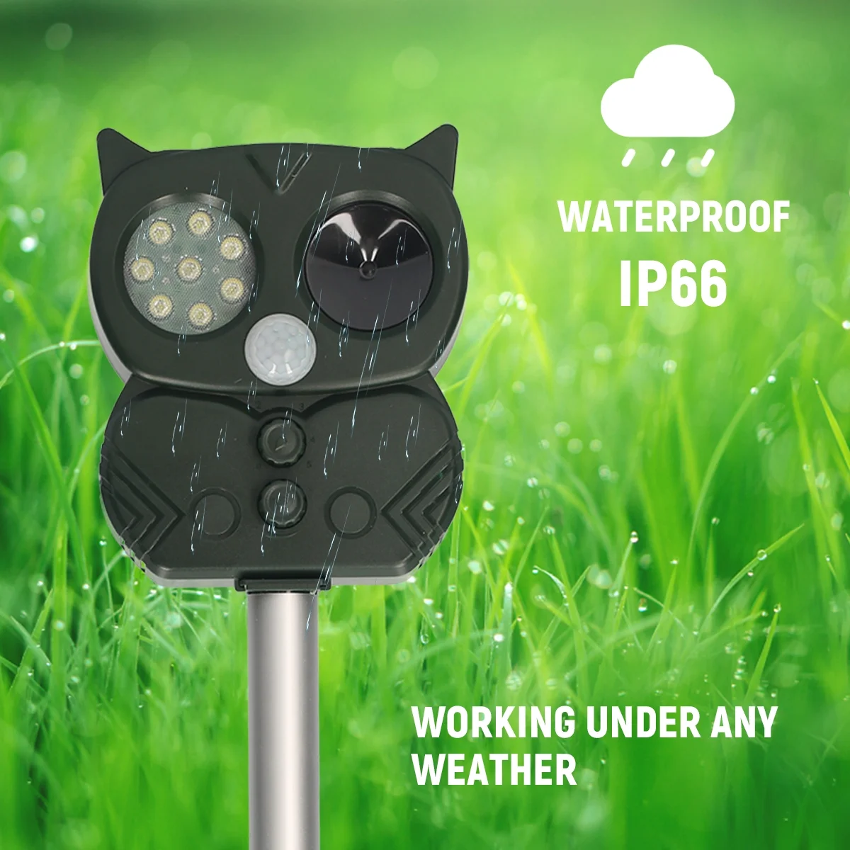 Repeller,Solar Powered With Audible Alarm Universal Animals Universal Nebublu Audible Solar Unwanted Nebublu Audible Animal Powered Alarm With Ble Alarm