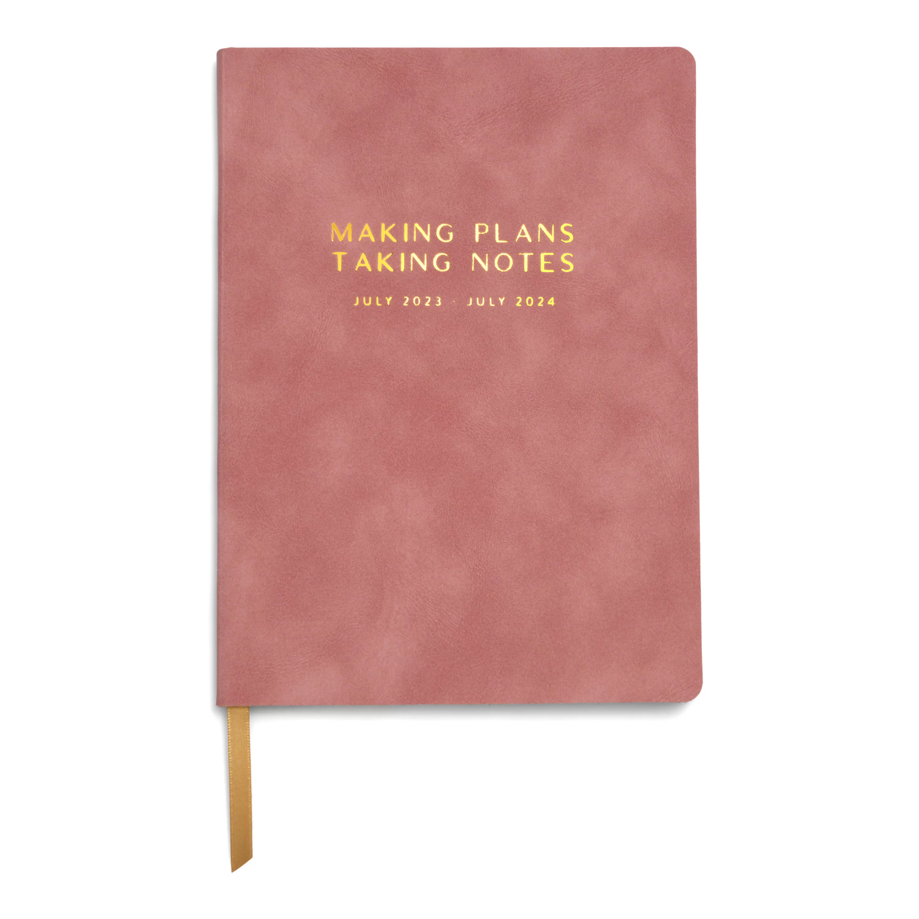 Think Ink Suede Monthly Weekly Planner, Making Plans, July 2023– July 2024