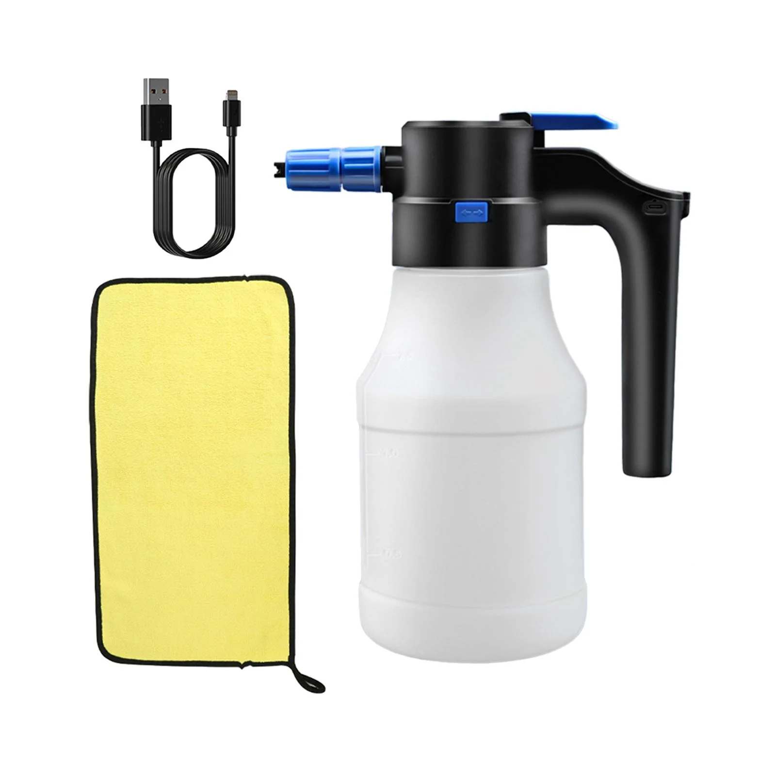 Colaxi Electric Foam Sprayer, Water Sprayer with Cleaning Cloth, USB Battery, Automatic Plant for Fertilizing The