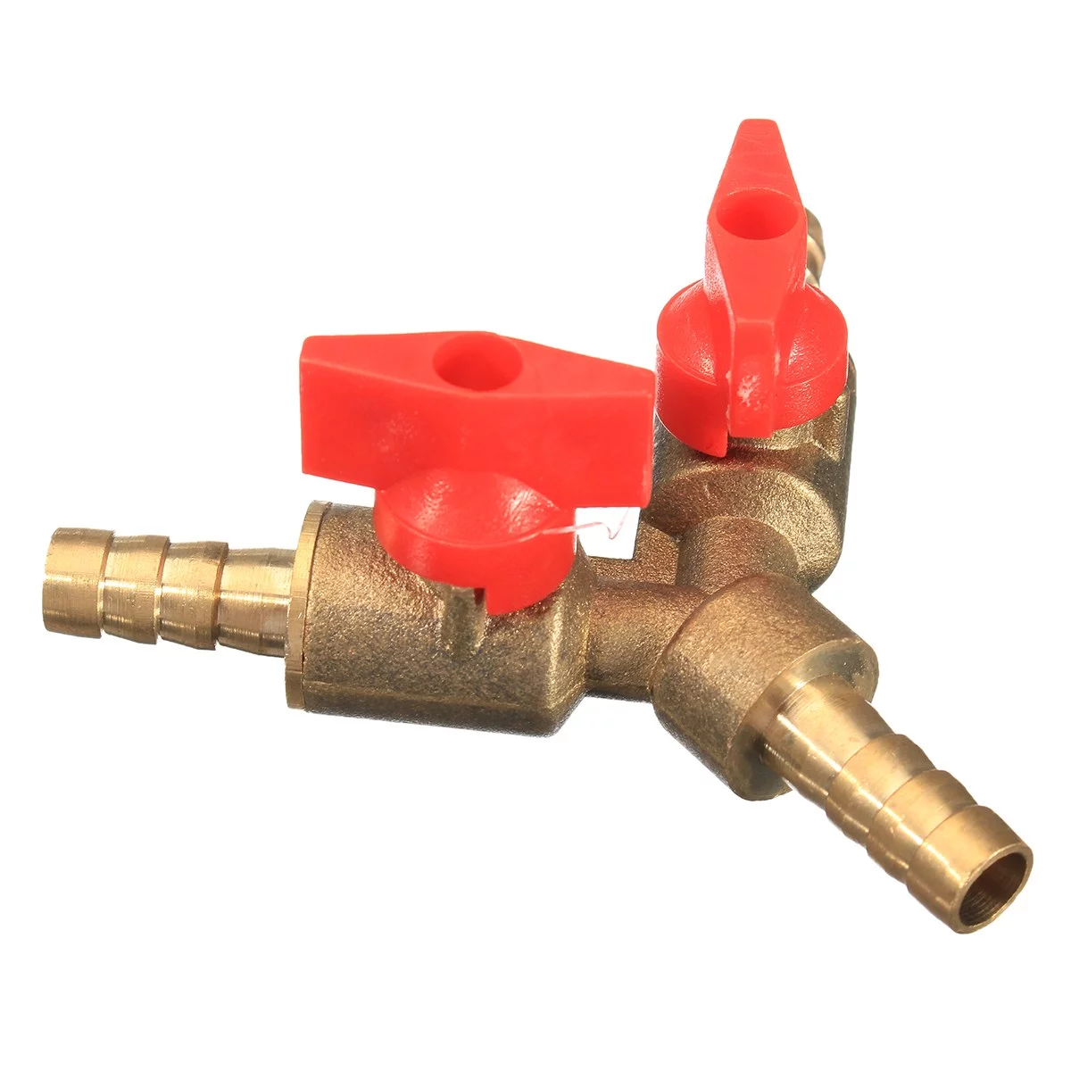 SENRISE Y 3-Way Shut off Ball Valve with 3 Clamps Hose Connector Use in Garden Irrigation 3 Sizes