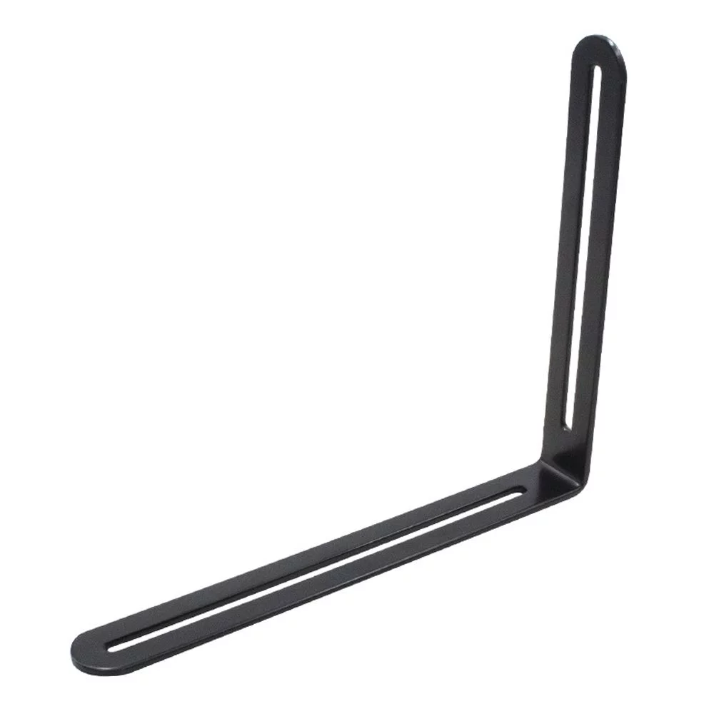 Hardware Multi-function Adjustable Stainless Steel Angle Code Active Angle Long Hole Bracket Furniture Connector BLACK