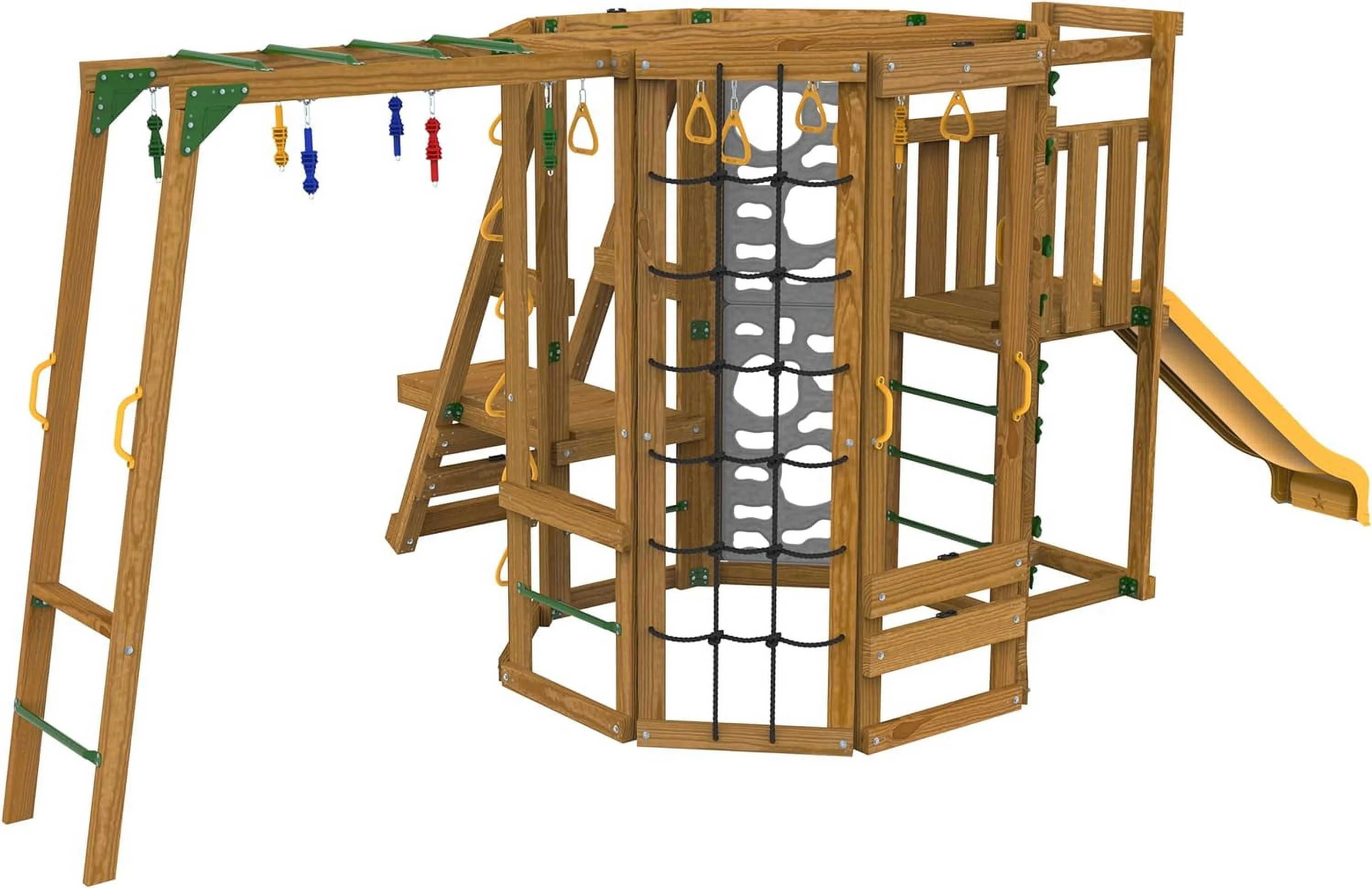 PlayStar Ninja Power Tower Bronze KT 50063 Outdoor Play Set Kit with Accessories