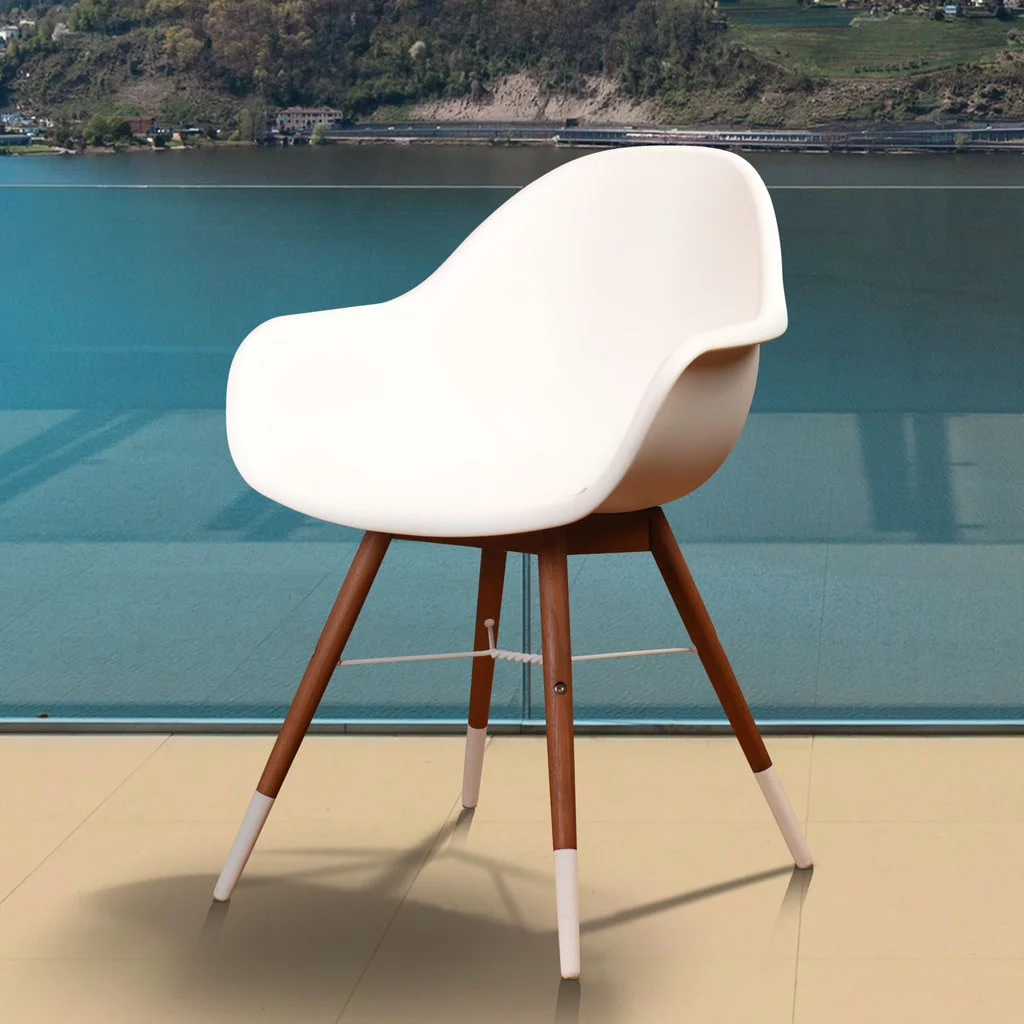 Amazonia  Hawaii White 4-piece Patio Dining Chair Set