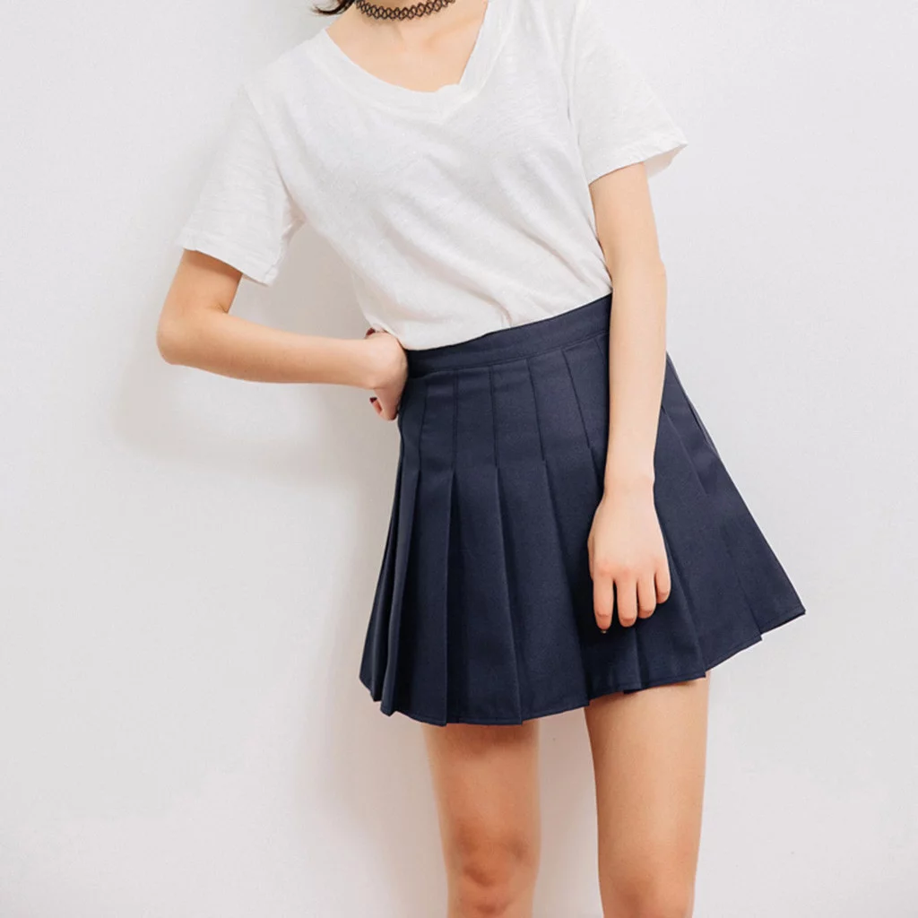 Autumn Cargo Skirt Women'S Fashion High Waist Pleated Mini Skirt Slim Waist Casual Tennis Skirt Skirting Board