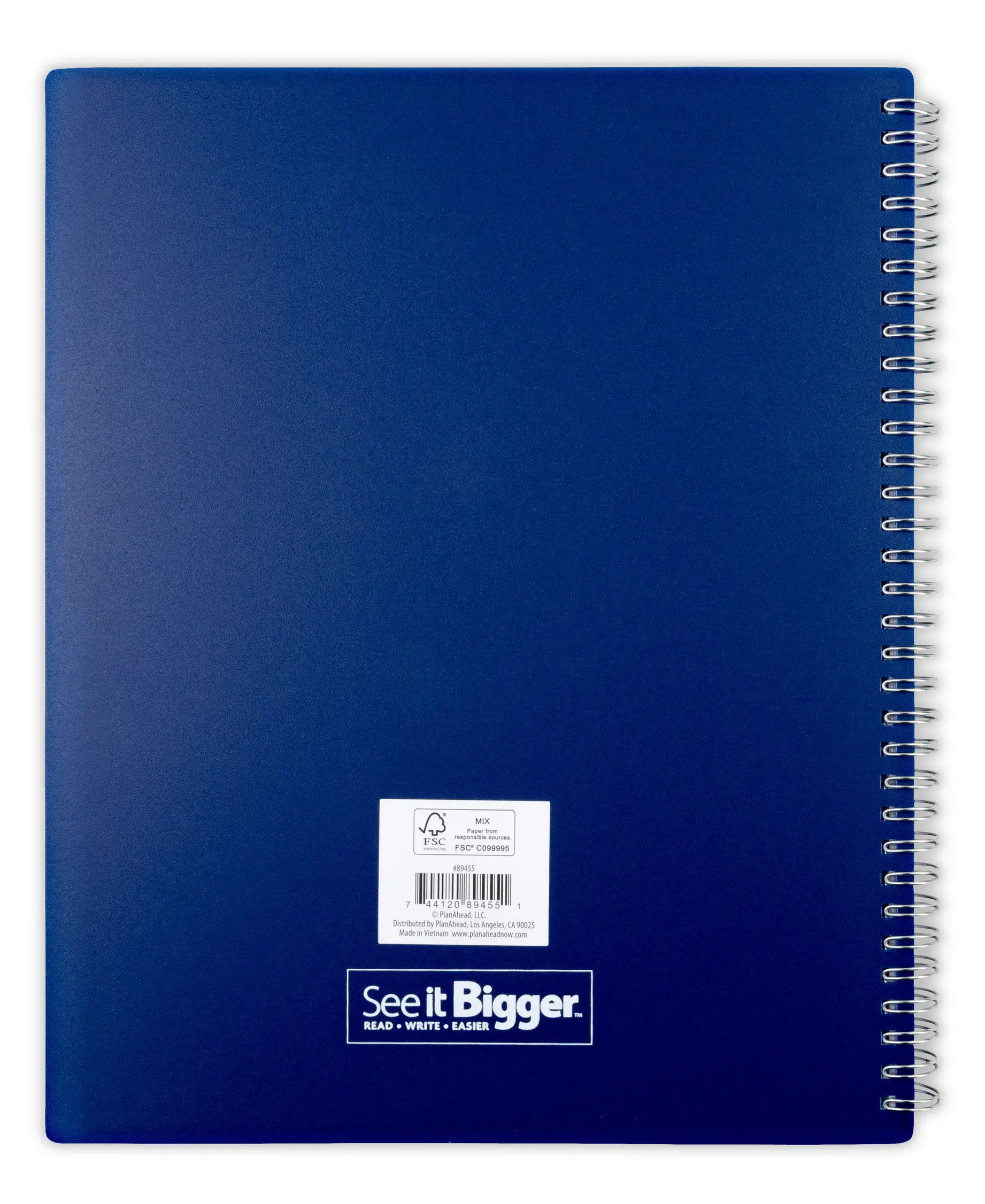 See it Bigger April 2024 - June 2025 Monthly Weekly Dated Planner (9.25”x 11.25”)