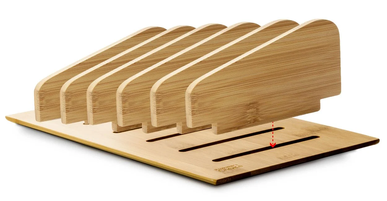 prosumer's choice bamboo mobile charging station w/ cable cubby