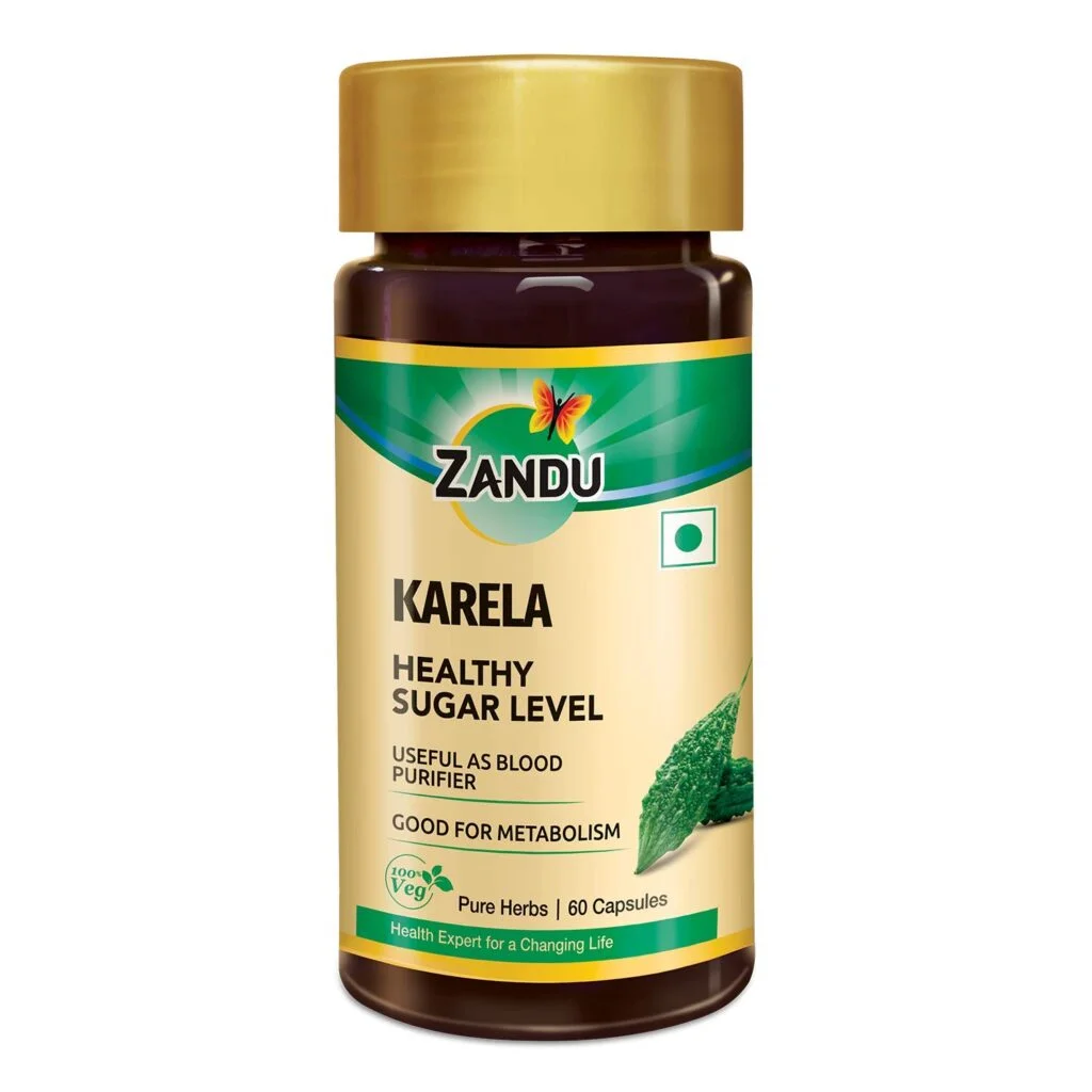 Zandu Karela (Bitter Melon) – 60 Veg Capsules