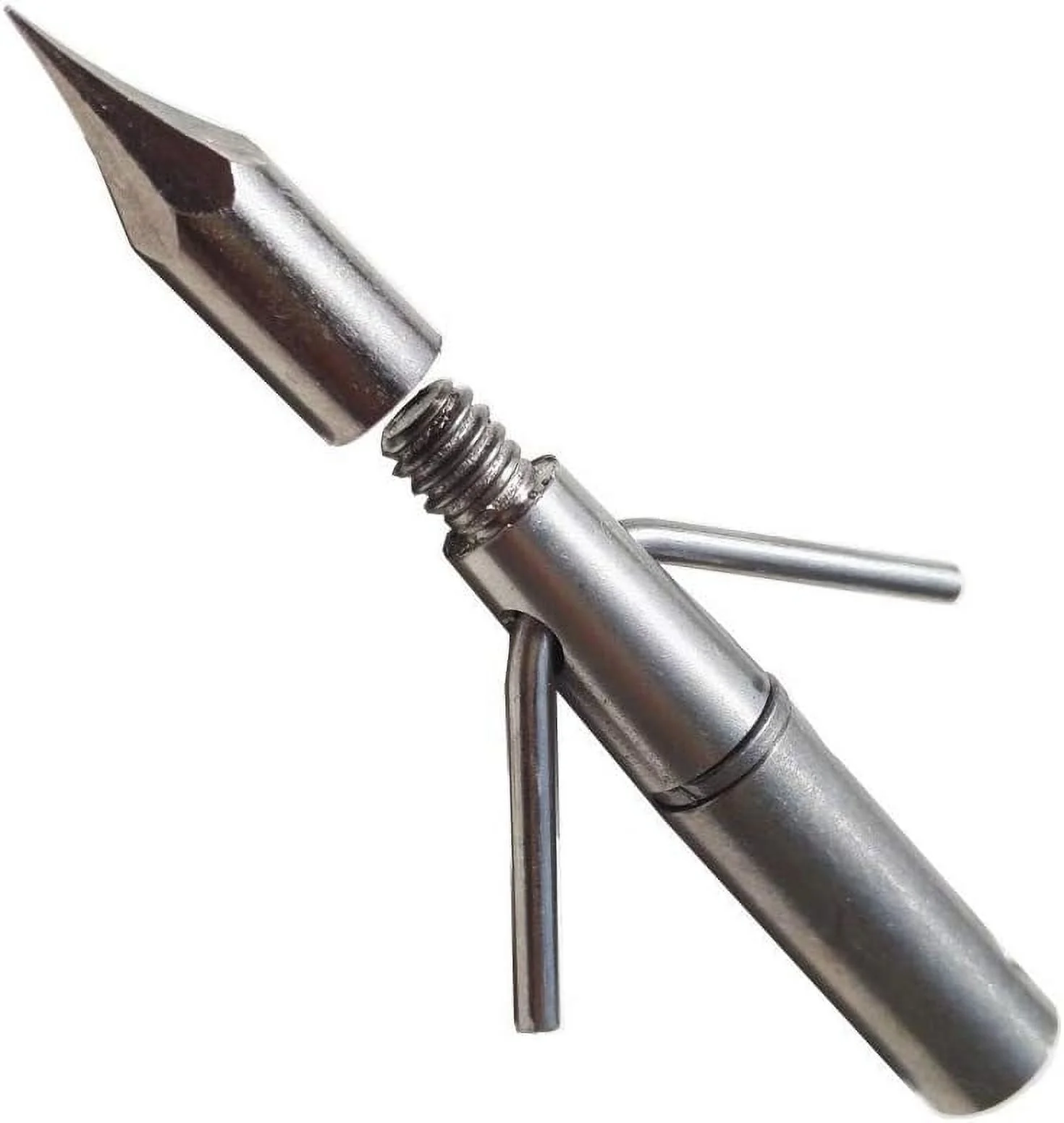 GPP 6PK Bowfishing Arrow Point Broadheads Removeable Head with Washer