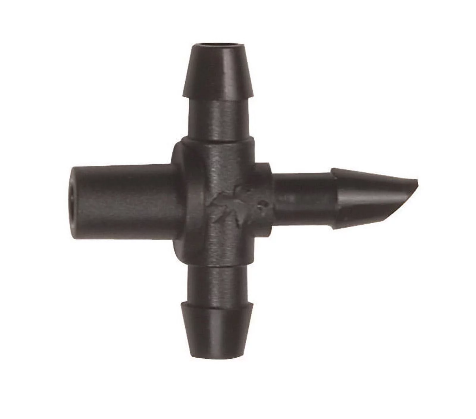 Rain Bird BT25-10PK Drip Irrigation Tee, 1/4 in Connection, Barb, Plastic, Black