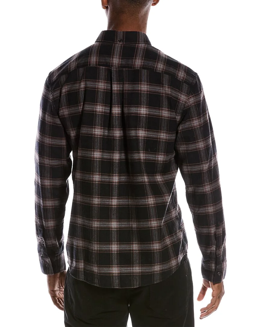 Billy Reid mens  Tuscumbia Shirt, S, Black