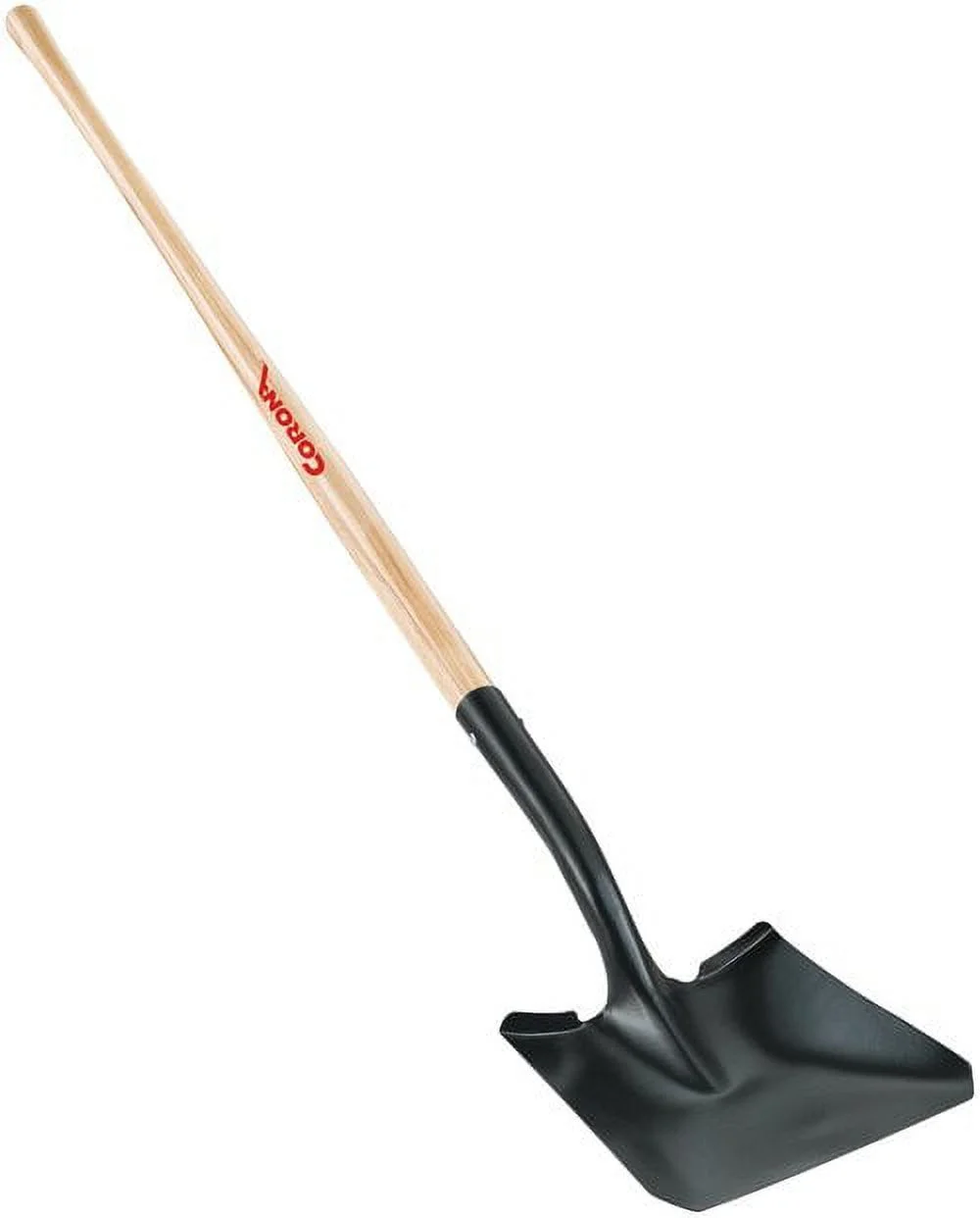 Corona® Dirt Shovel, Square Point, Wood Handle - 15 Gauge, SS 2700