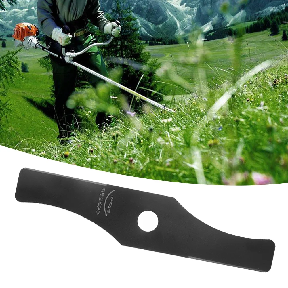 Blade Replacement 2 Tooth Manganese Steel Brush Cutter Trimmer Cutting Blade Replacement 32.7x7.2cm
