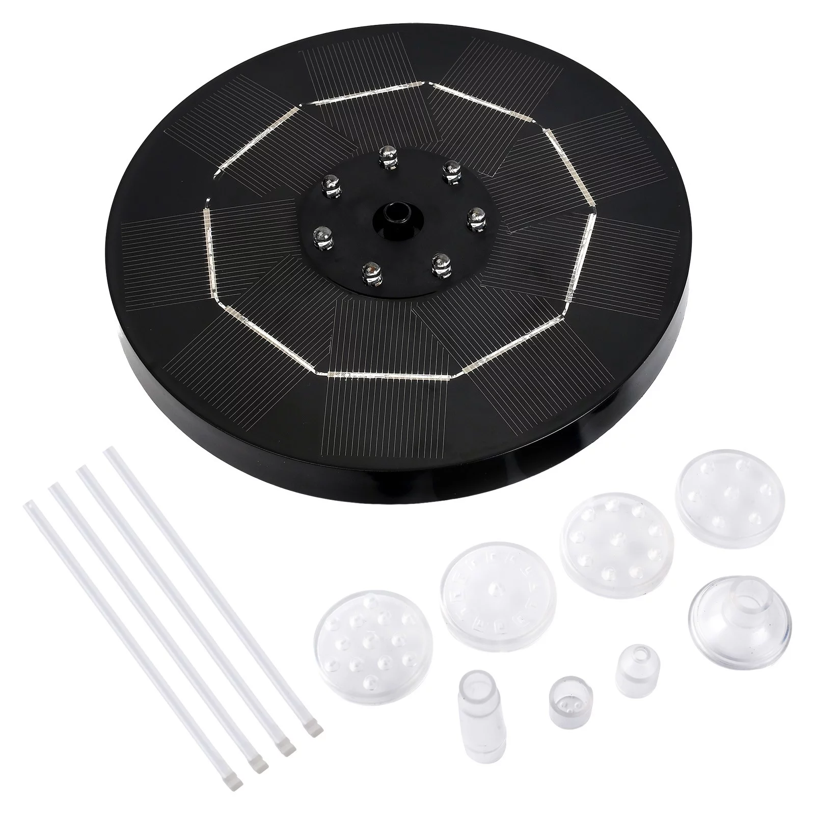 NLLSHGJ 3.5W Colorful Solar Sprinkler Bird Bath Garden Sprinkler