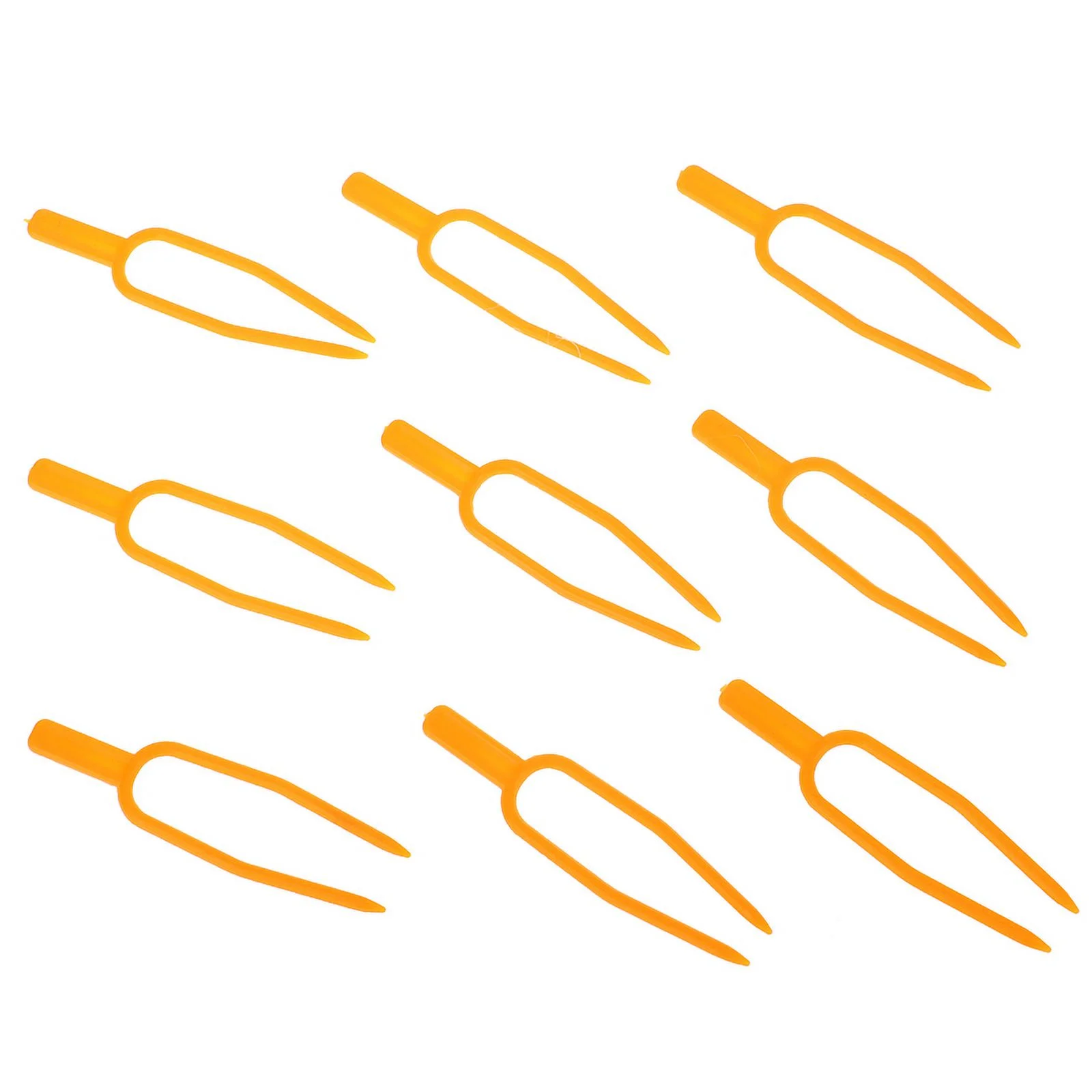 50pcs Plastic Vine Presses Strawberry Planting Fork Watermelon Vine Fastening Fixture Plant Shape Support Gardening Accessories