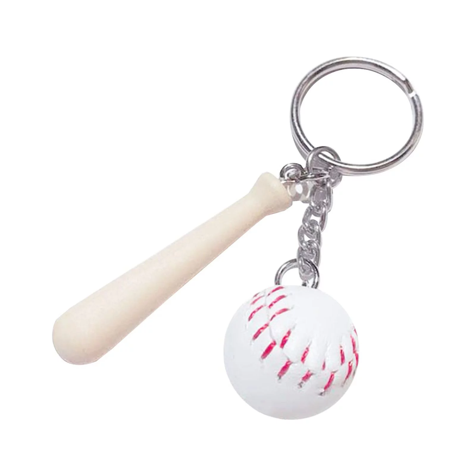 GuLuBin Bulk Lanyards for Keys Softball Baseball Key Ring Pendant American Baseball Small Ball Long Stick Key Ring Accessory Crafts