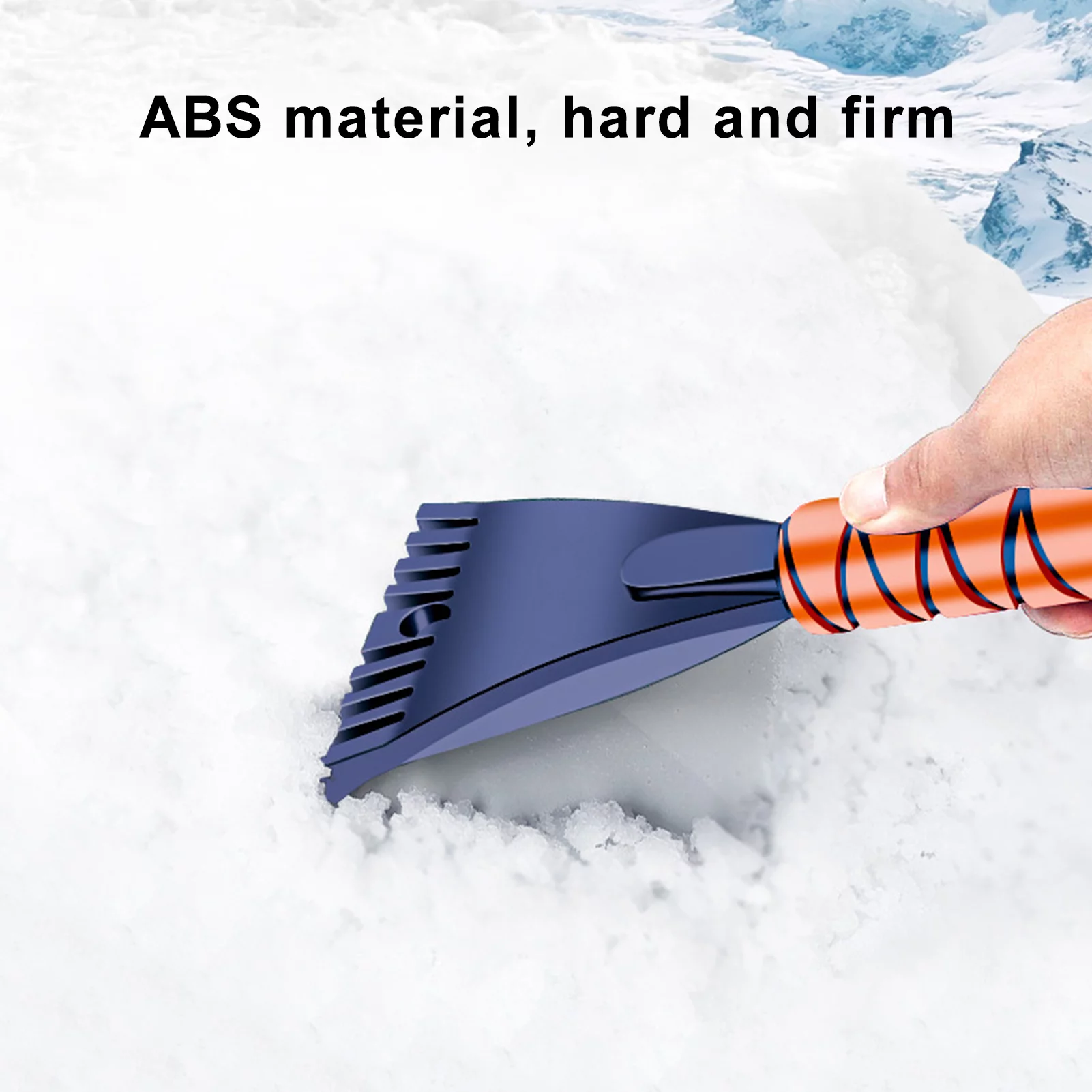 Nebublu Snow Shovel,Snow Brush Ice Thickened EVA Handle Ice Tool Thickened EVA Handle Ice Tool Thickened EVA Ice Snow Frost Handle Ice Snow Car Ice Scraper Remover Snow Brush Snow Remover Snow PAPAPI