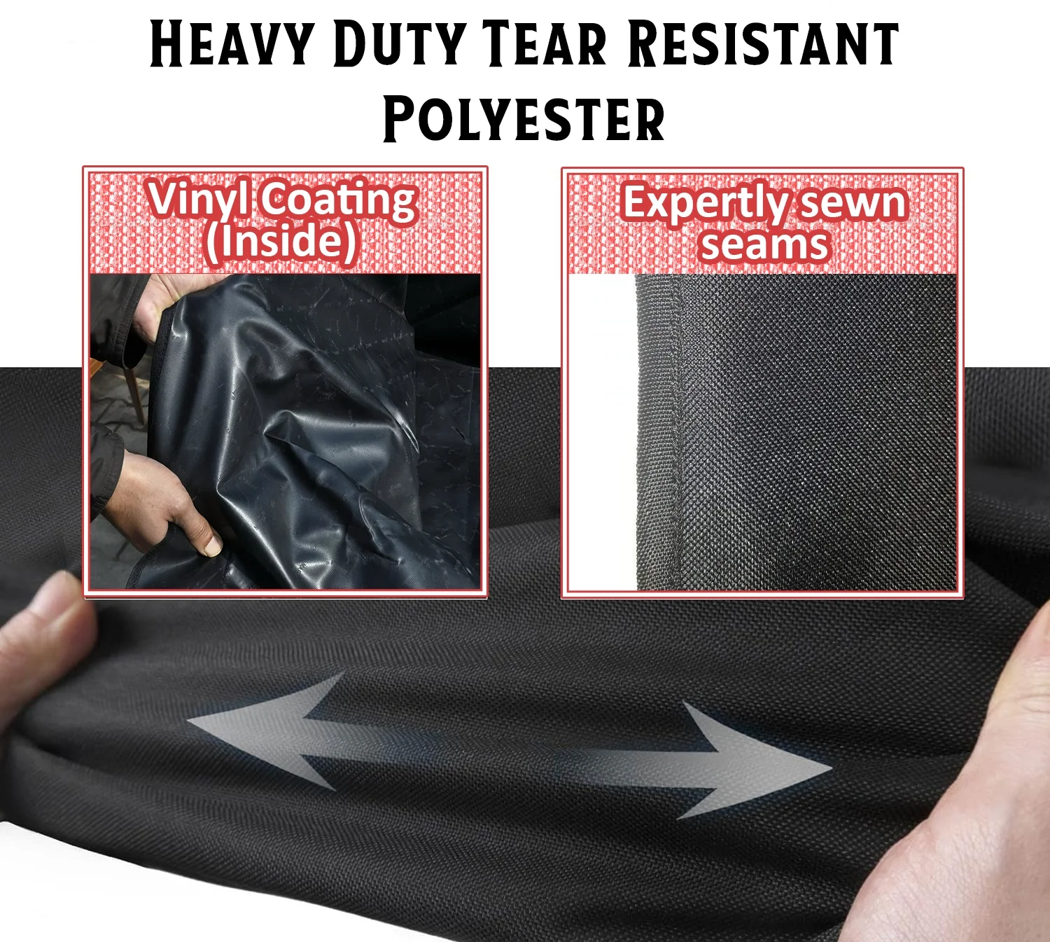 Quickflame Firepit Cover Round 36 inch, Firetable Cover Round, Patio Table Cover Rround, Black