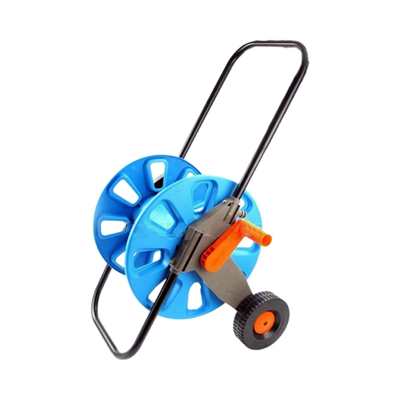 Gazechimp Hose Reel Cart Gardening Tool Pipe Storage Rack for Outside Farm Car Washing BMT01 50M