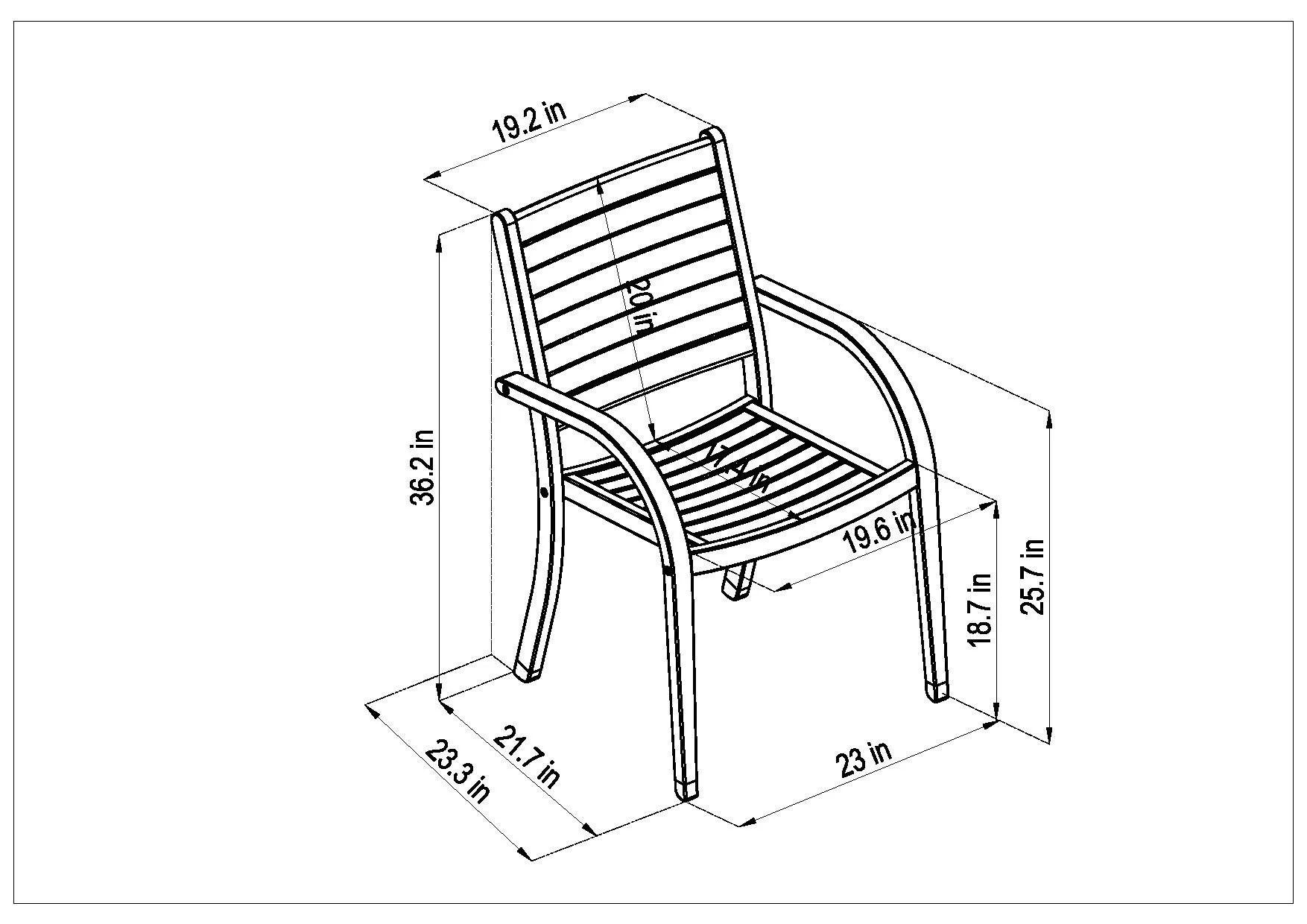 Amazonia Cardiff 9-Piece Teak Finish Wood 100% FSC and Aluminum Rectangular Patio Dining Set