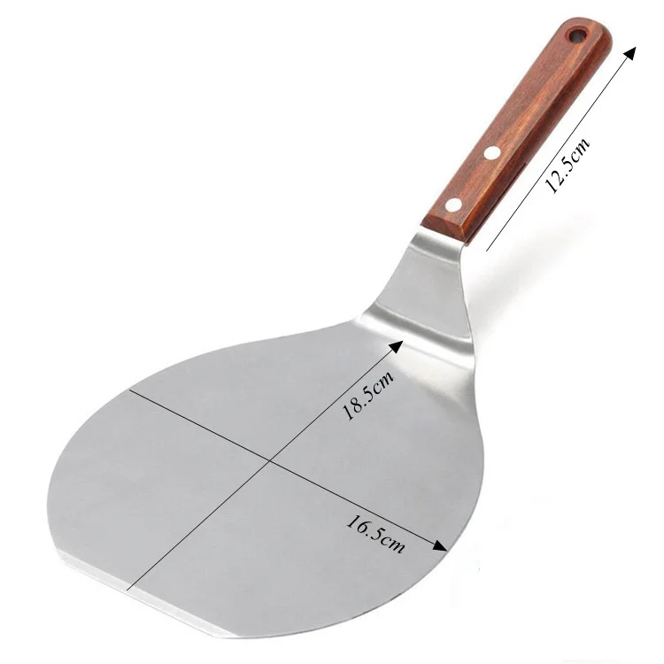 Aluminum Pizza Spatula Peel Shovel Cake Lifter Plate Holder Baking Oven Glass Bakeware