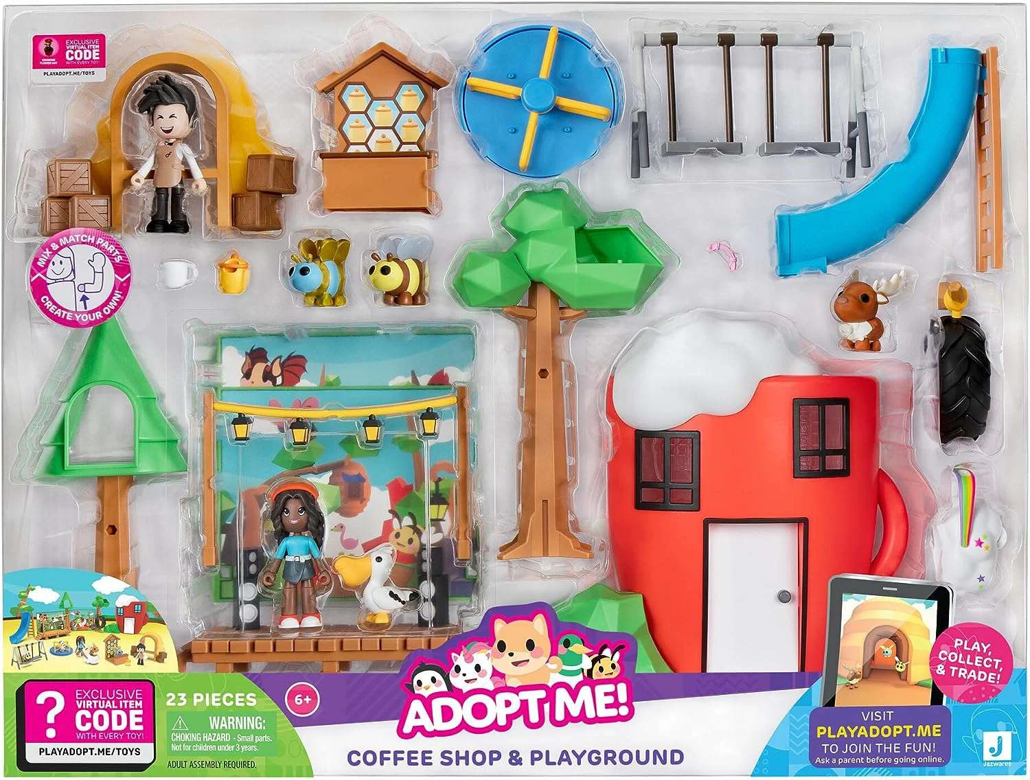 Adopt Me! Coffee Shop & Playground Playset (Comes with Online Virtual Item Redemption Code!)