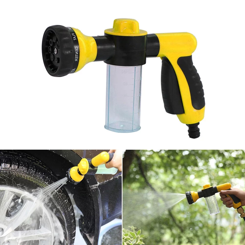 OWSOO Foam Sprayer Garden Water Hose Foam Nozzle Soap Dispenser for Car Washing Pets Shower Plants Watering