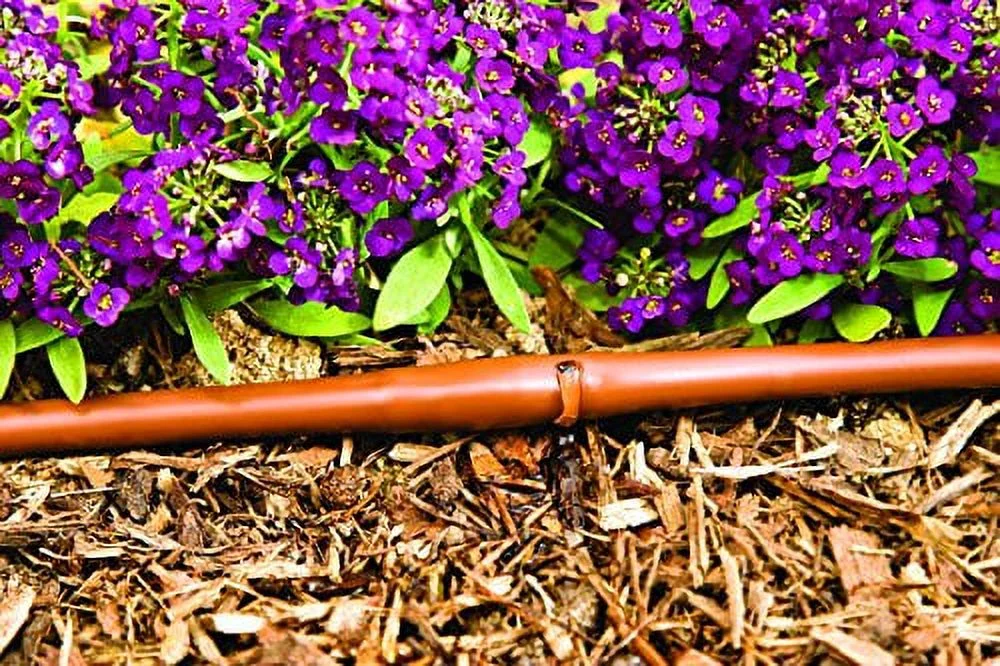 DIG 1/4-Inch x 100-Feet Irrigation/Hydroponics Dripline with 9-Inch Emitter Spacing (Brown)