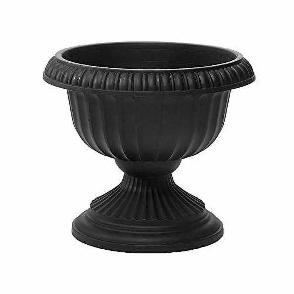 Novelty Grecian Urn, Black, 18 Inch Diameter x 14.5 Inch Height