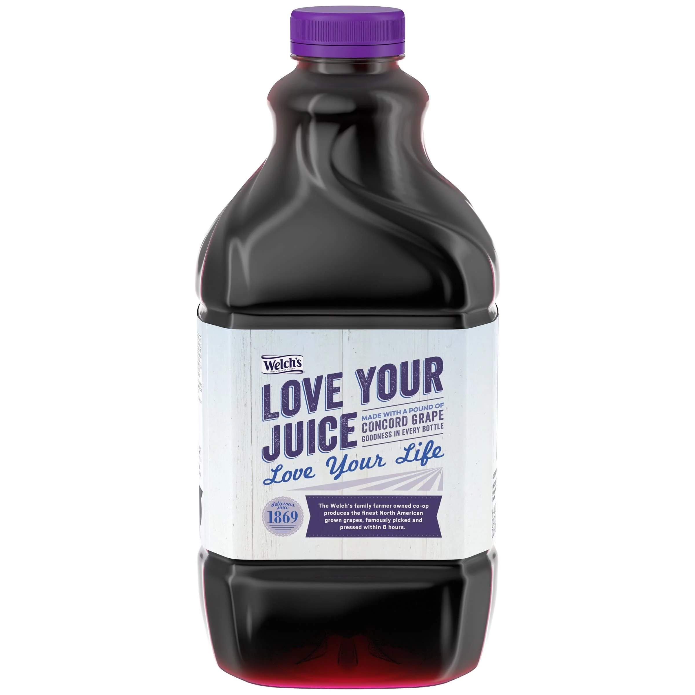 Welch,S Juice 64Oz Bottle (Pack Of 4) Choose Flavor Below (Light Concord Grape Juice)